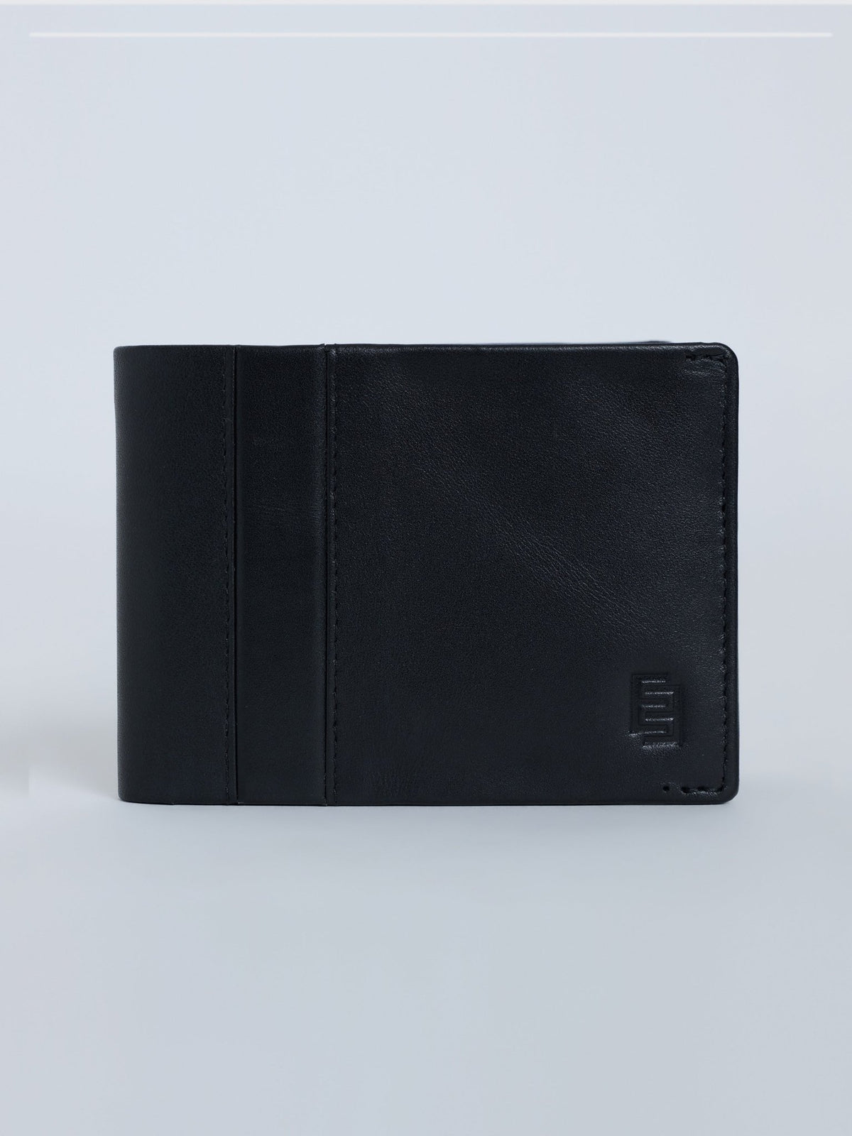 Arctic-3 - Bi-Fold Leather Wallet - Black - Espanshe