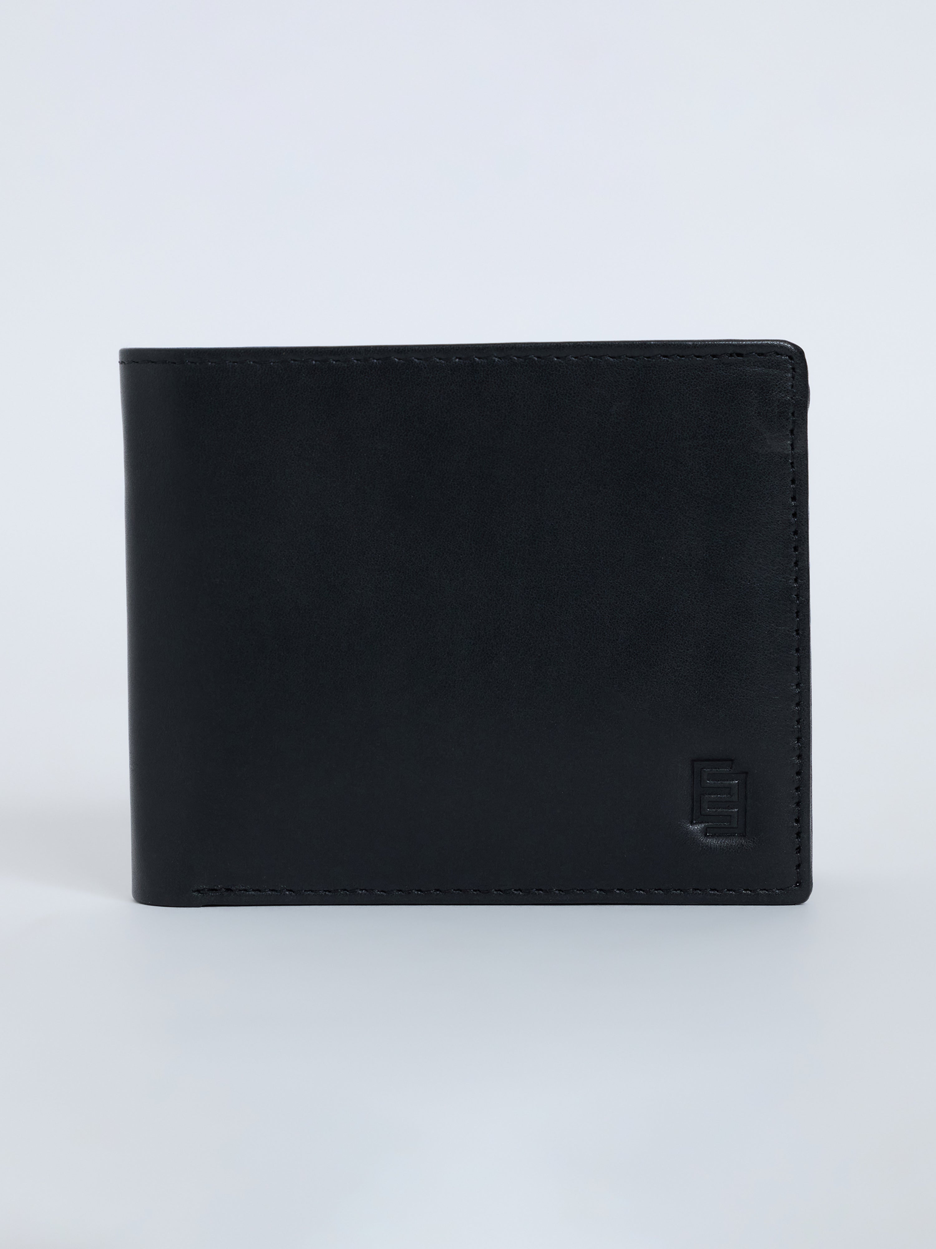 Arctic-5 - Vertical Leather ID Wallet - Black