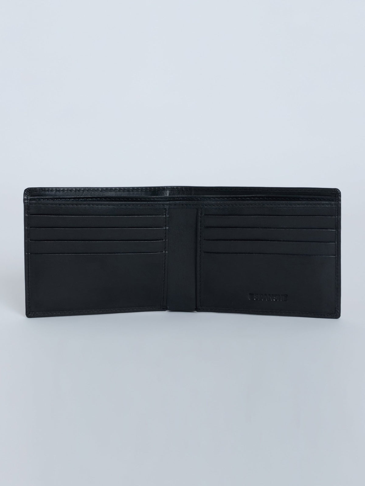 Arctic-5 - Vertical Leather ID Wallet - Black - Espanshe