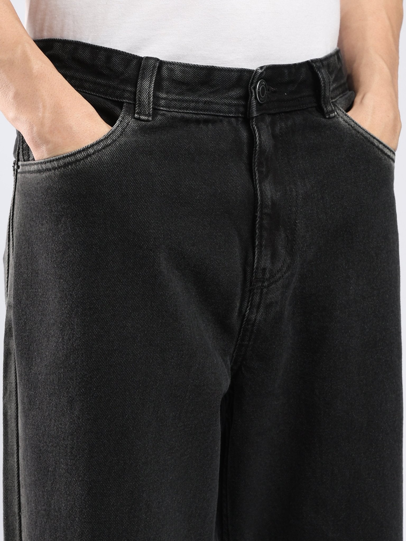 Aether - Wide Fit Jeans - Black Shade - Espanshe
