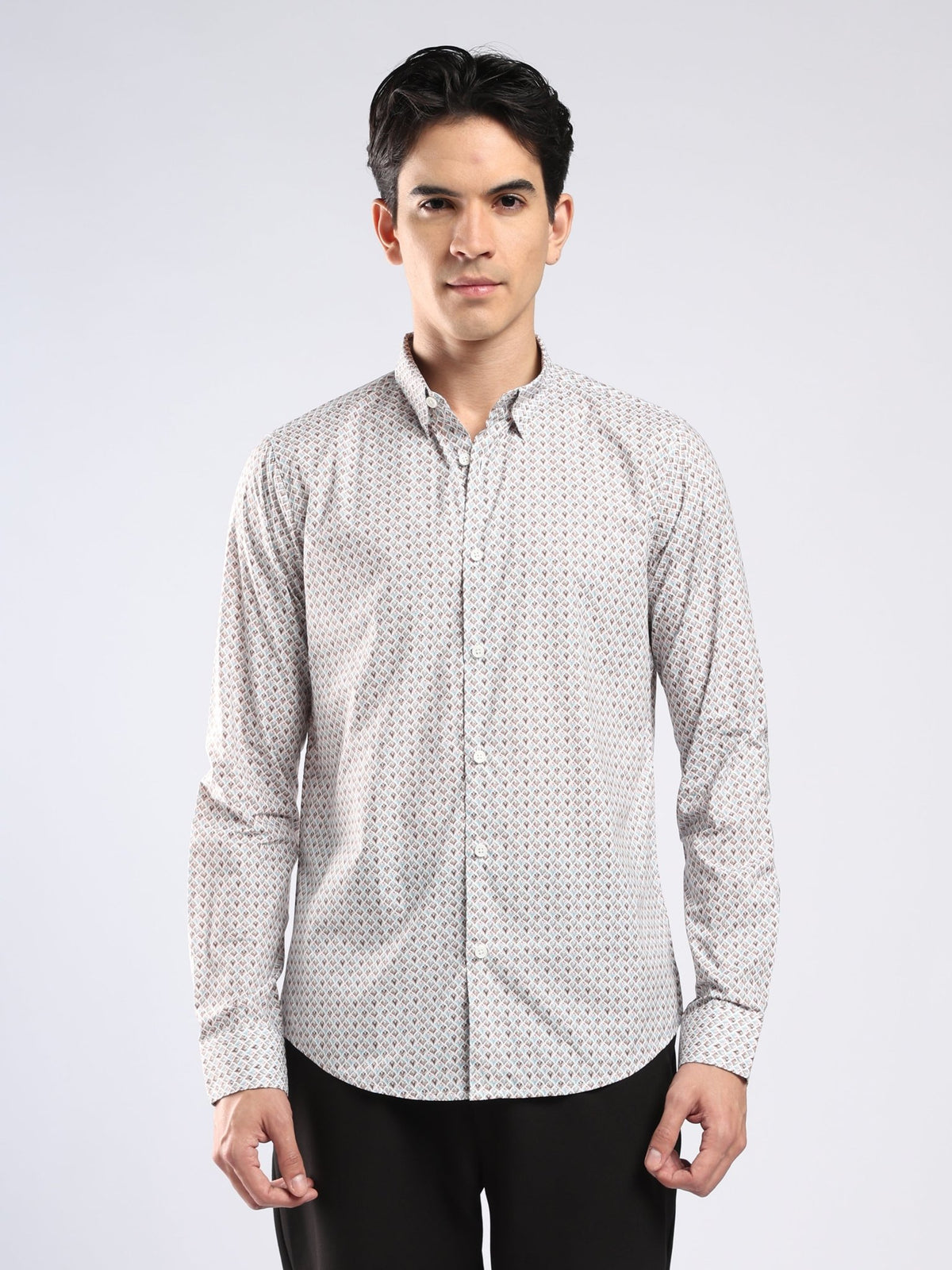 Auvomo - Digital Printed Shirt - Teal Blue - Espanshe