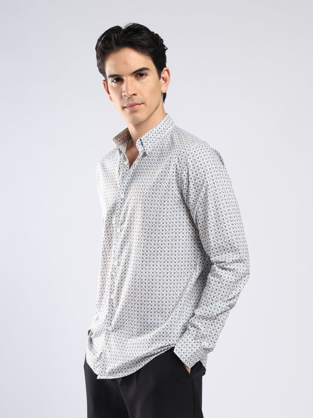 Auvomo - Digital Printed Shirt - Olive - Espanshe