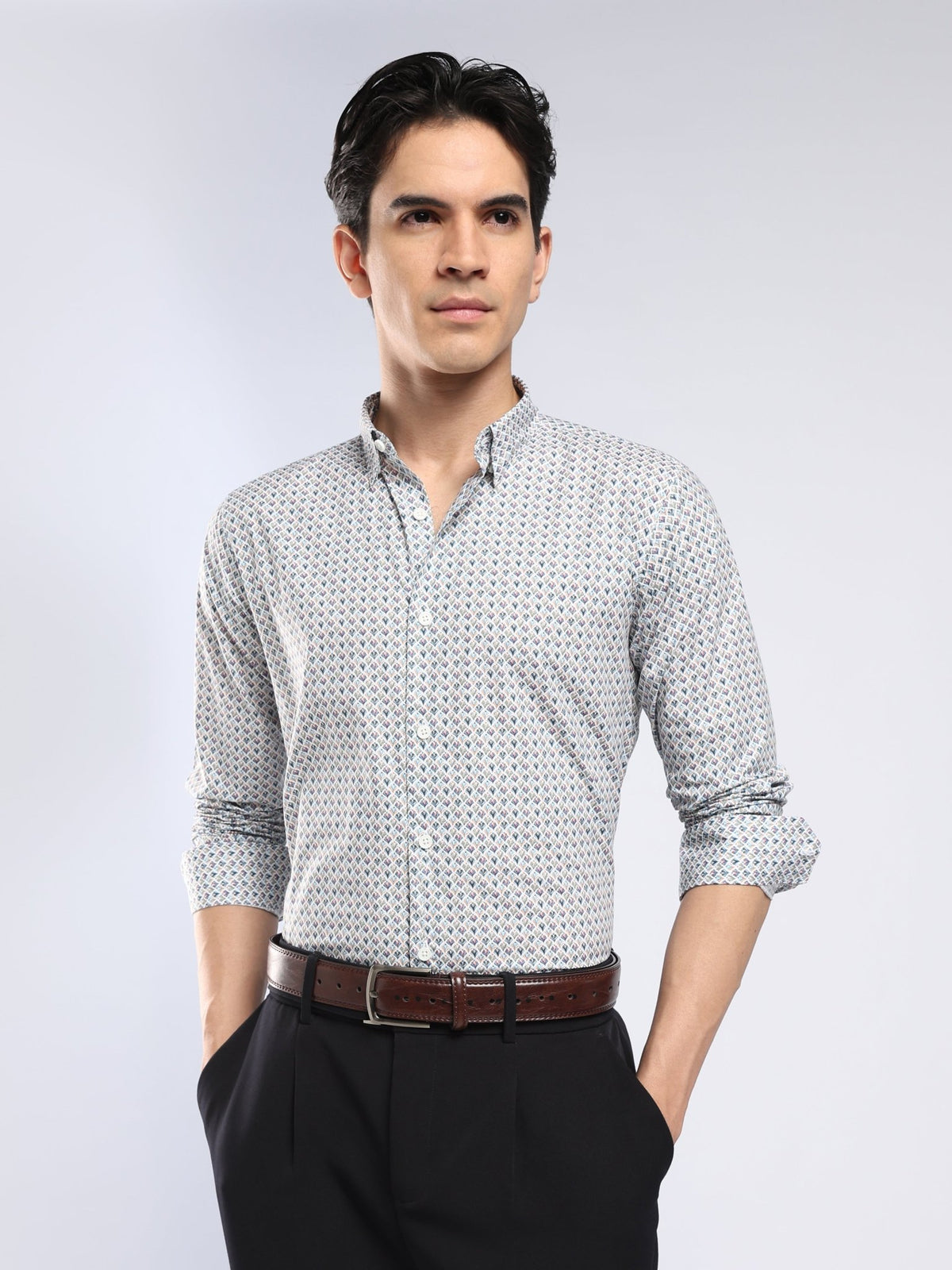 Auvomo - Digital Printed Shirt - Olive - Espanshe
