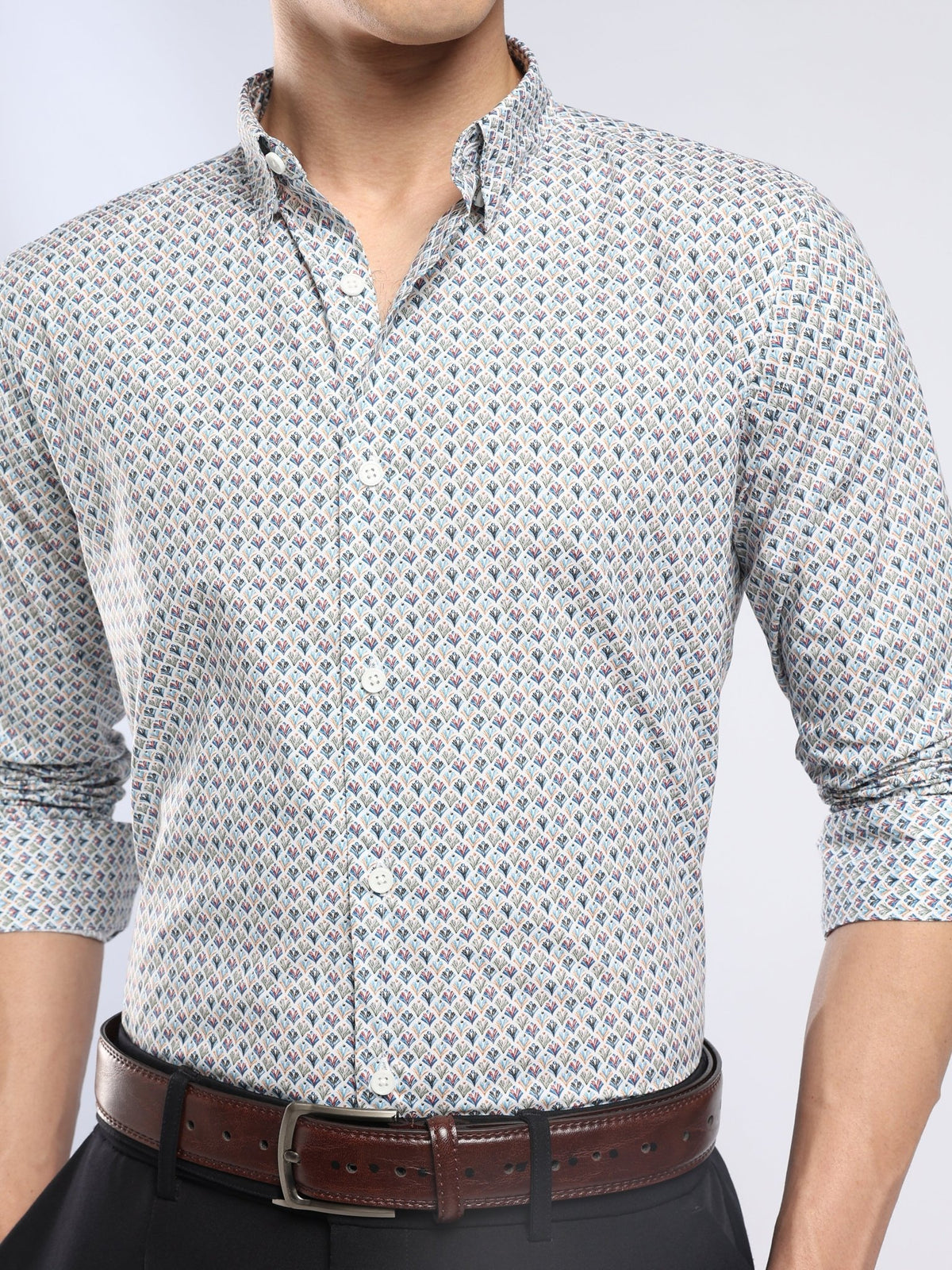 Auvomo - Digital Printed Shirt - Olive - Espanshe