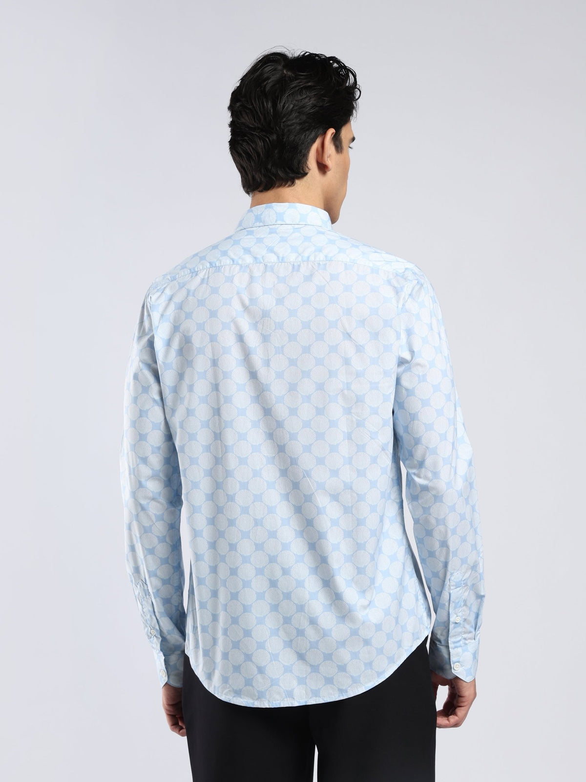 Auvomo - Digital Printed Shirt - Light Blue - Espanshe