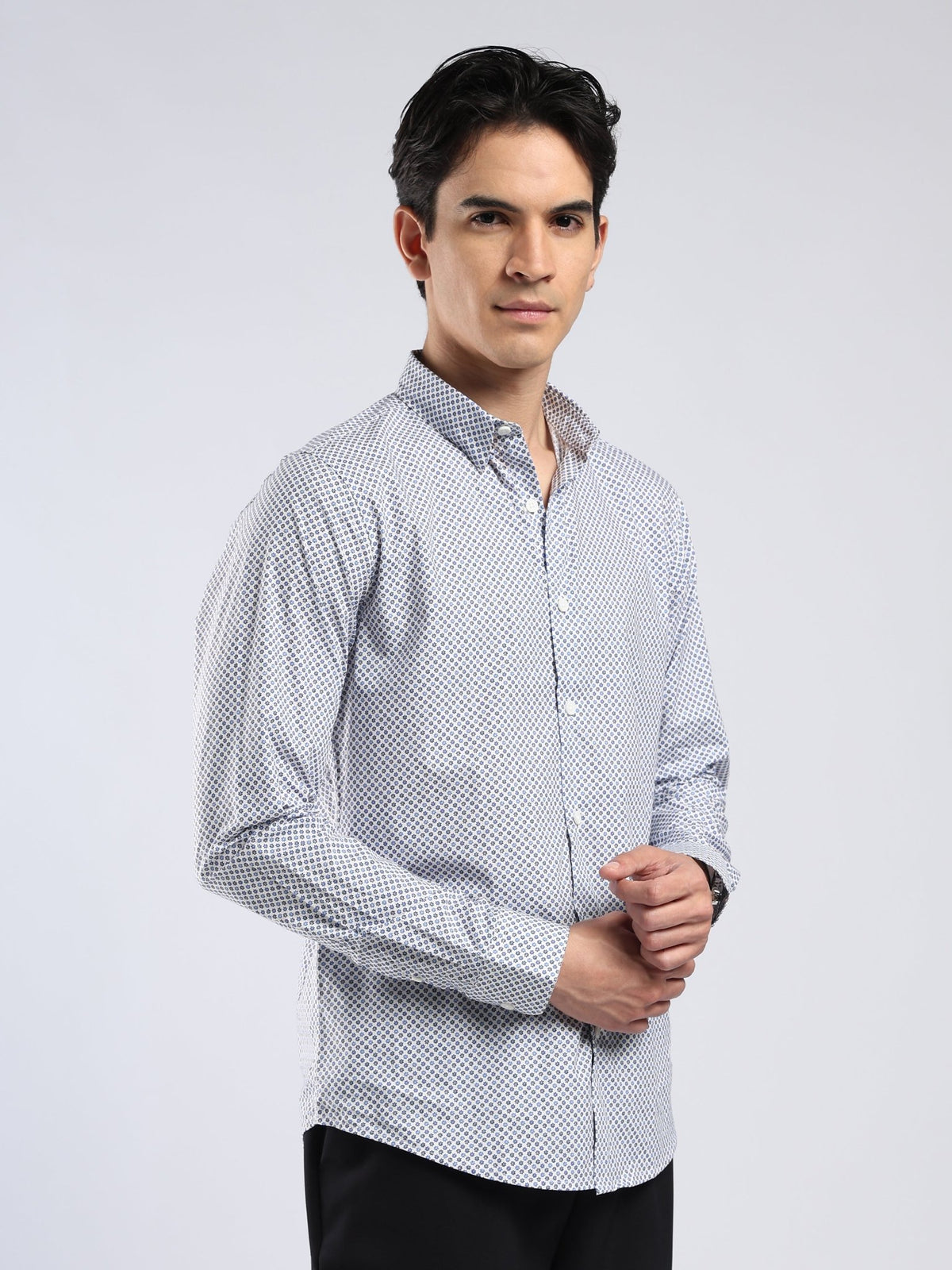 Auvomo - Digital Printed Shirt - Navy Blue - Espanshe
