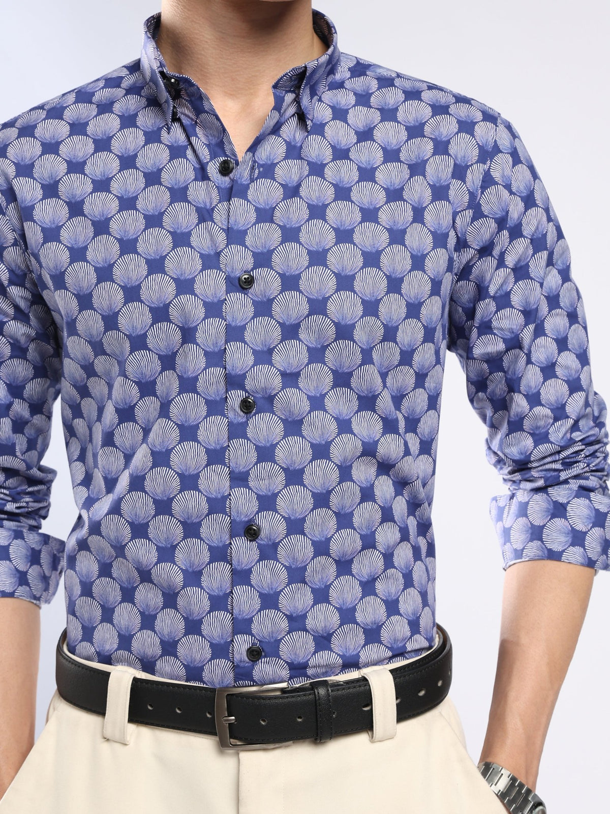 Auvomo - Digital Printed Shirt - Blue - Espanshe