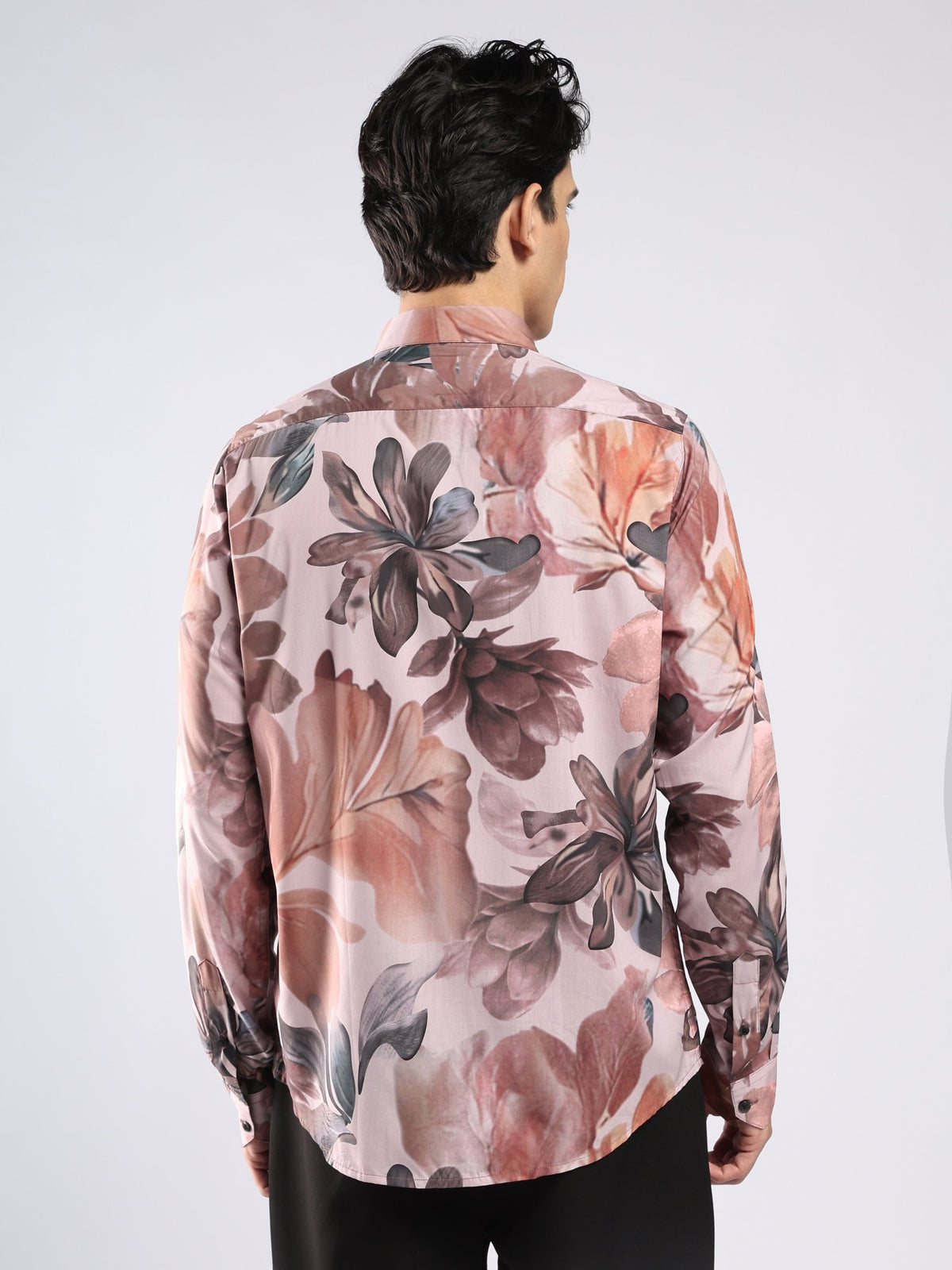 Auvomo - Digital Printed Shirt - Light Mauve - Espanshe