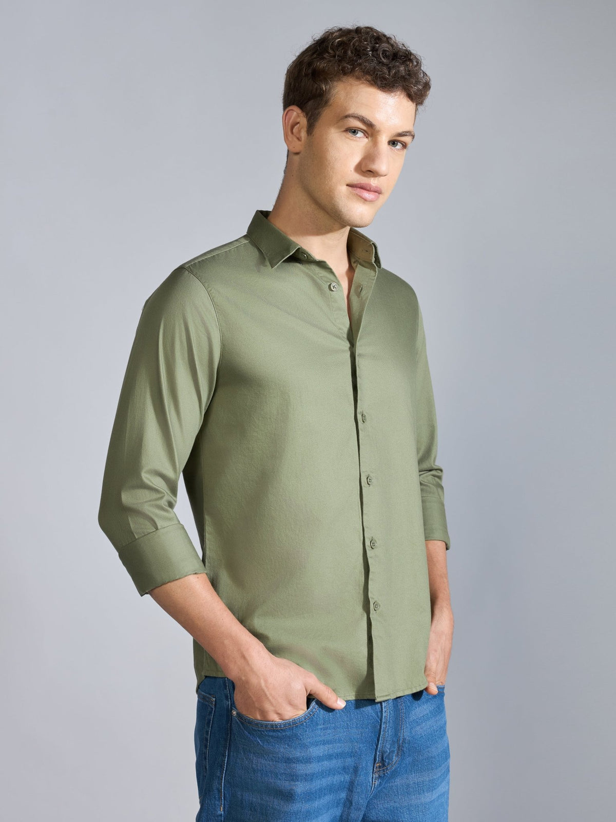 Nerato - Turkish Fit Cavalry Shirt - Olive - Espanshe