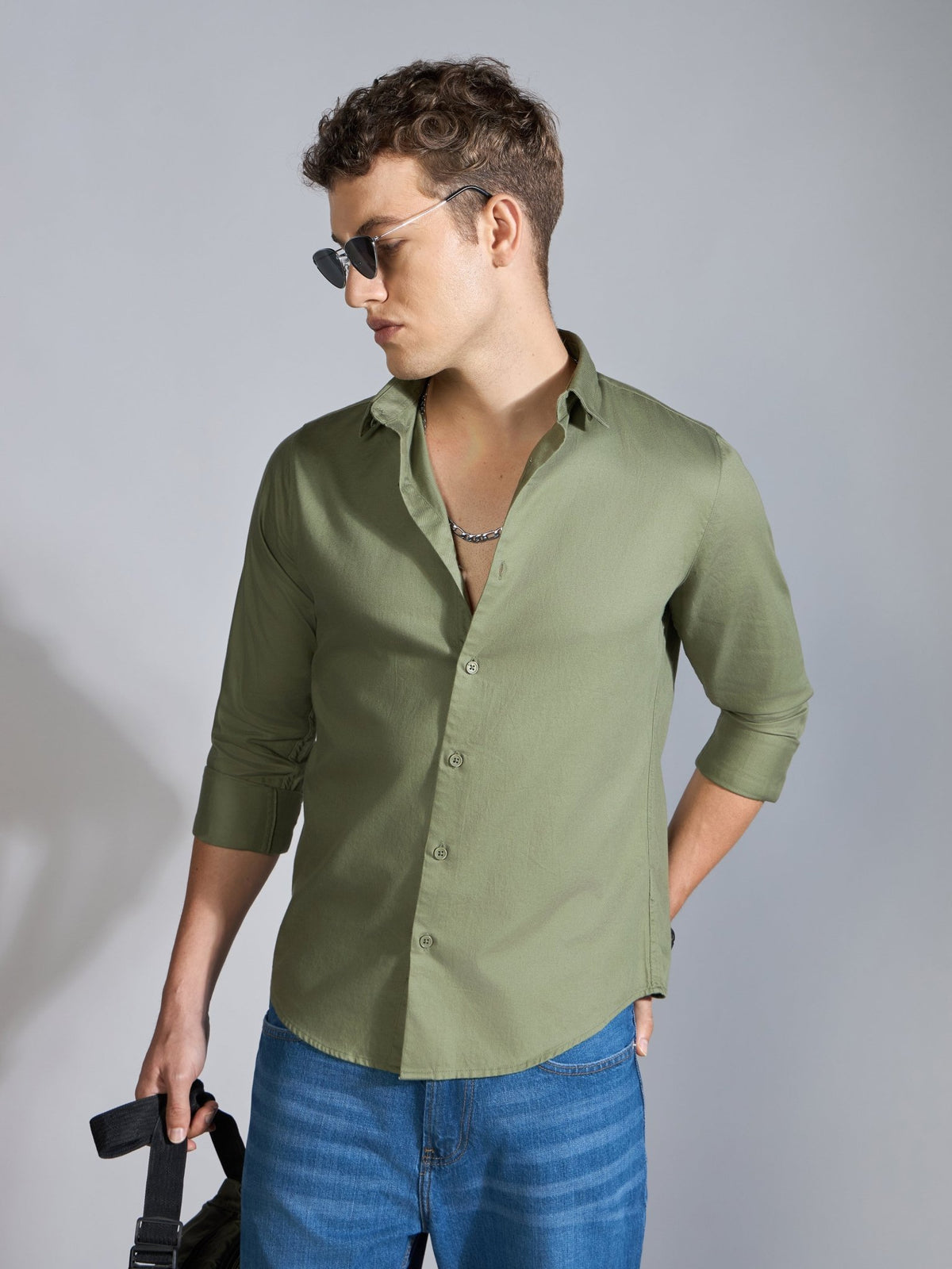 Nerato - Turkish Fit Cavalry Shirt - Olive - Espanshe