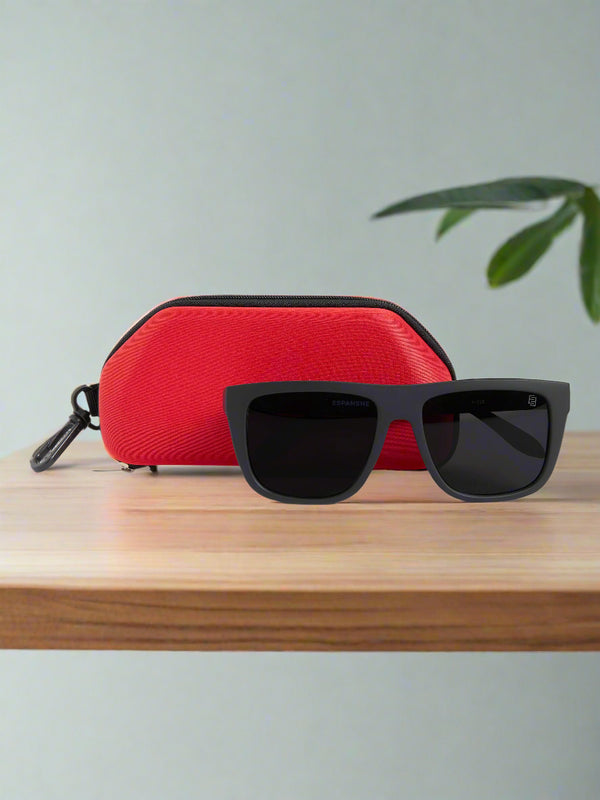 Solar Flex - Rectangle Sunglass - Black