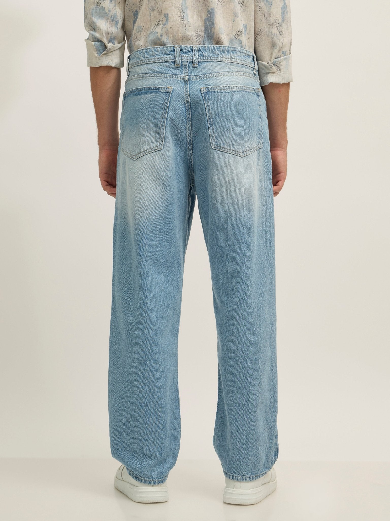 Ott - Relaxed Fit Jeans - Blue Shade - Espanshe