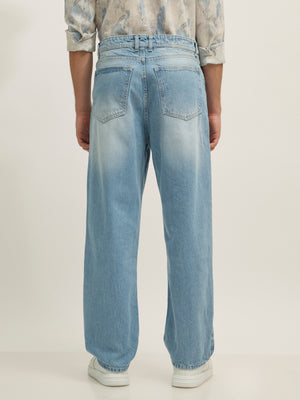 men's Ott - Relaxed Fit Jeans in Blue Shade