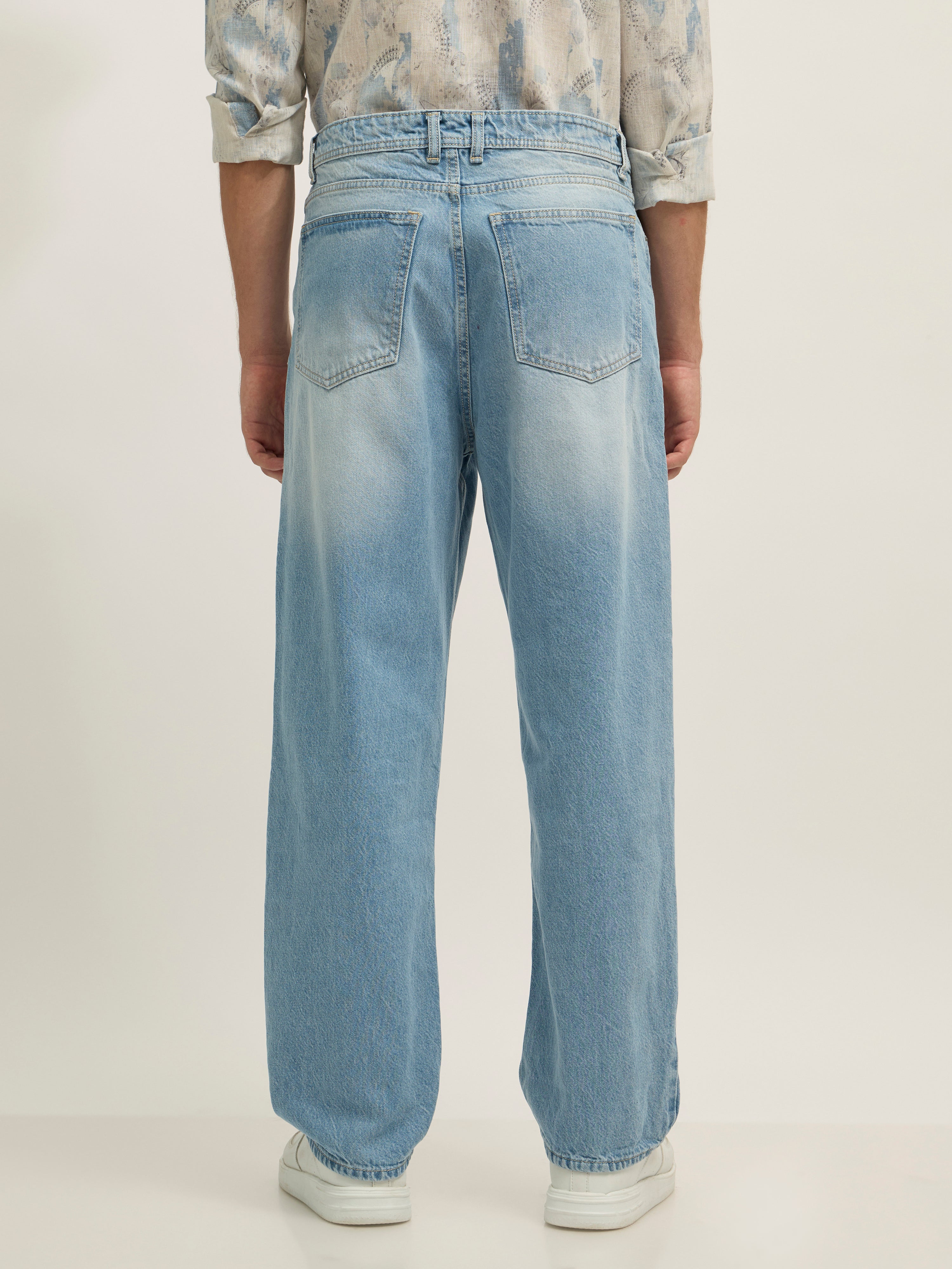 men's Ott - Relaxed Fit Jeans in Blue Shade