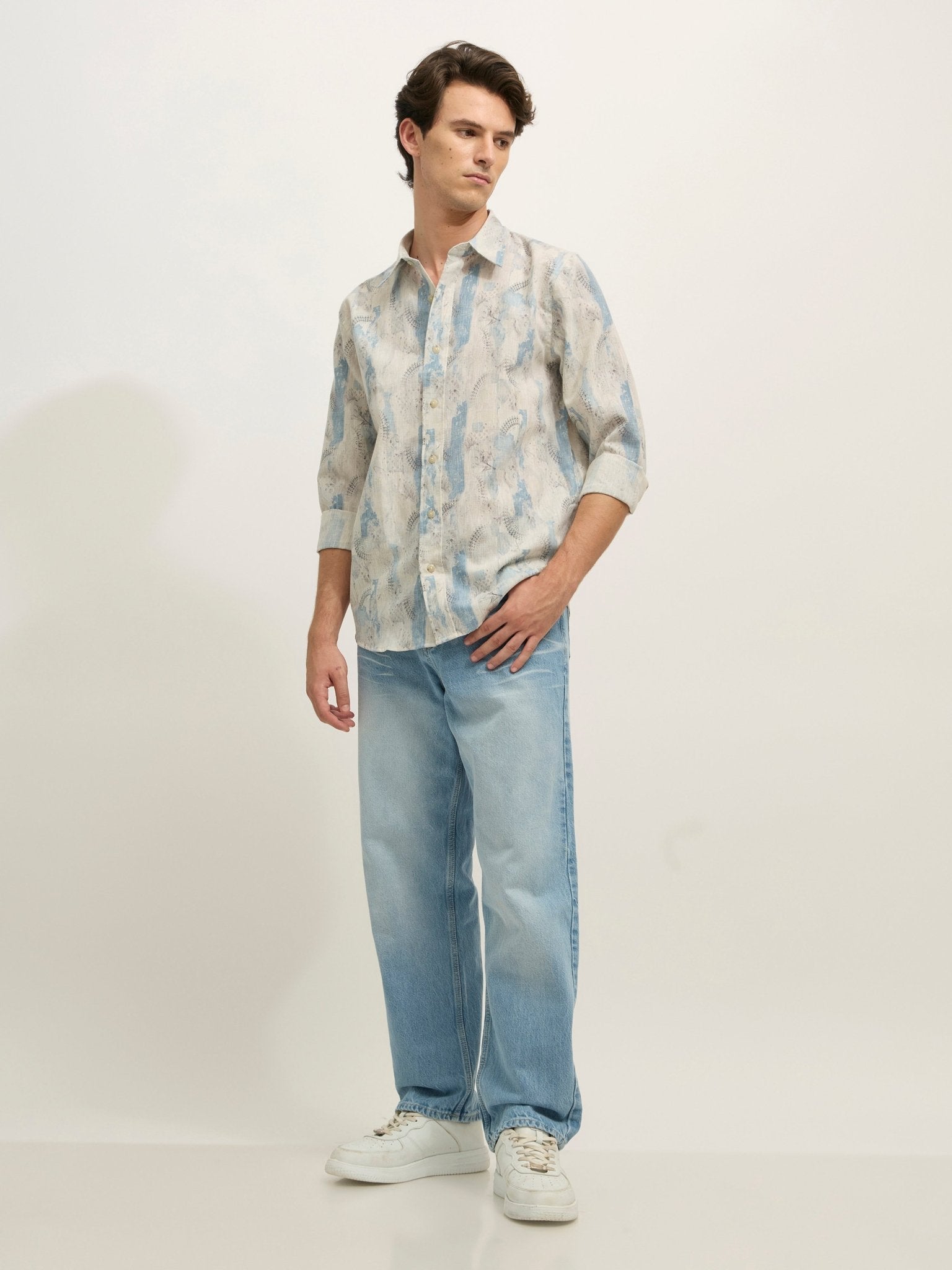 Ott - Relaxed Fit Jeans - Blue Shade - Espanshe