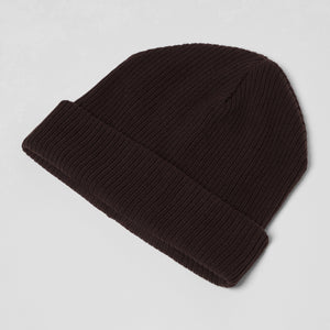 Men's Knitted Beanie in Brown