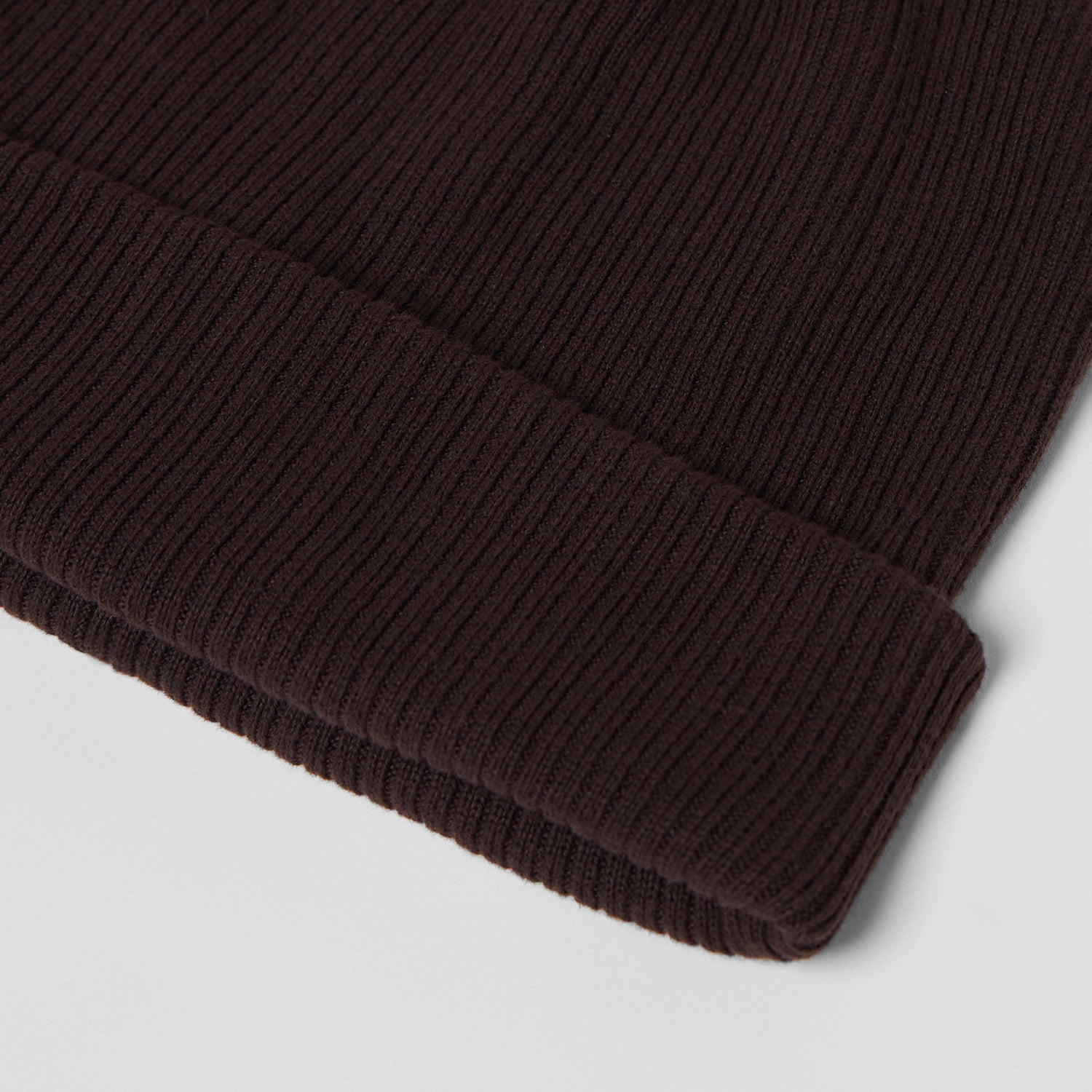 Men's Knitted Beanie in Brown