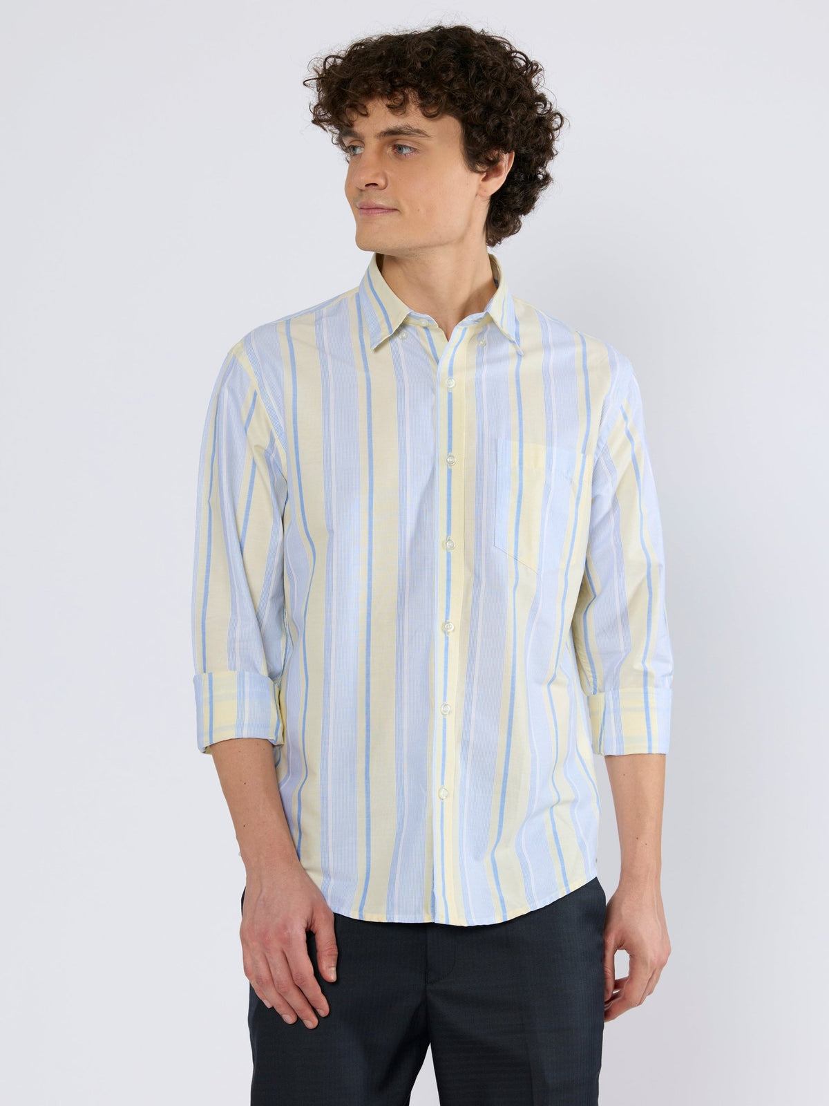 Walden - Striped Shirt - Yellow - Espanshe