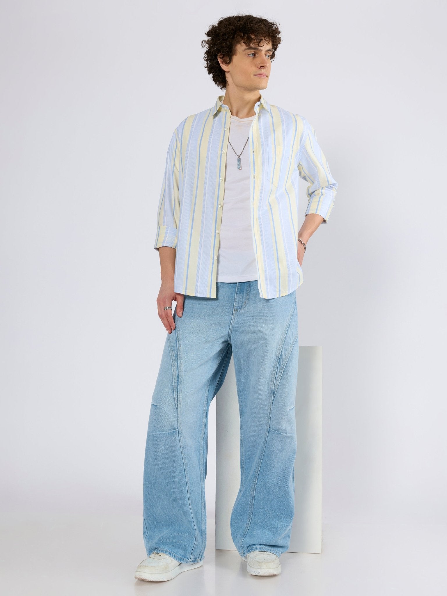 Braden - Baggy Jeans - Blue - Espanshe