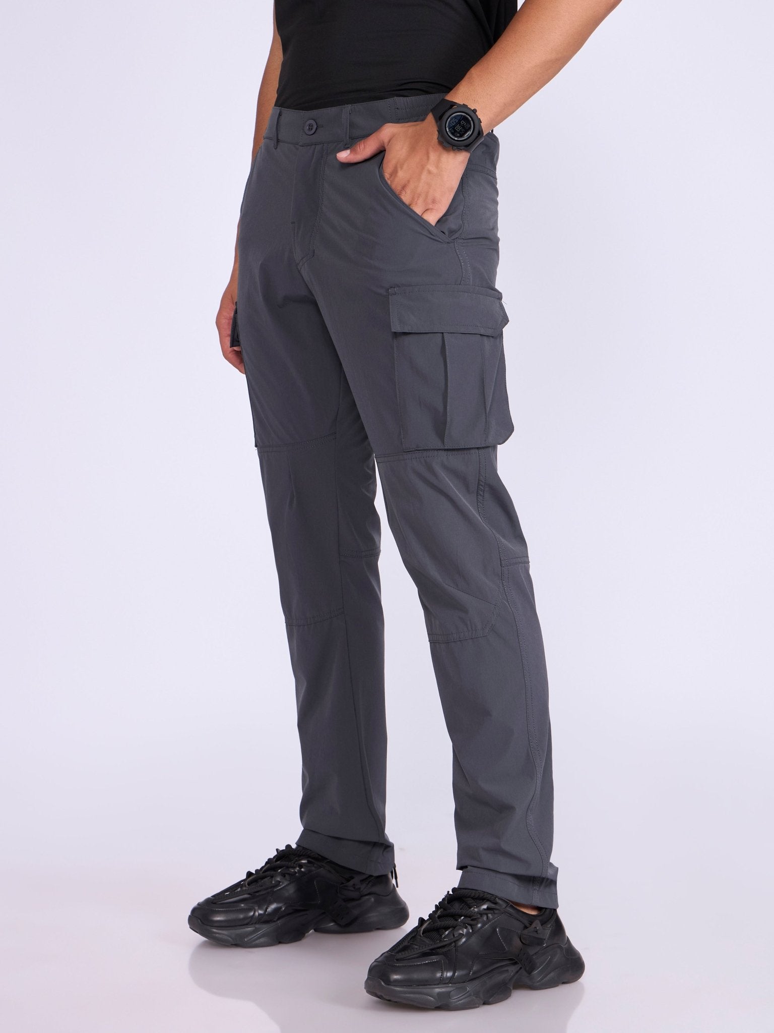 Jara - Cargo Pant - Dark Grey - Espanshe