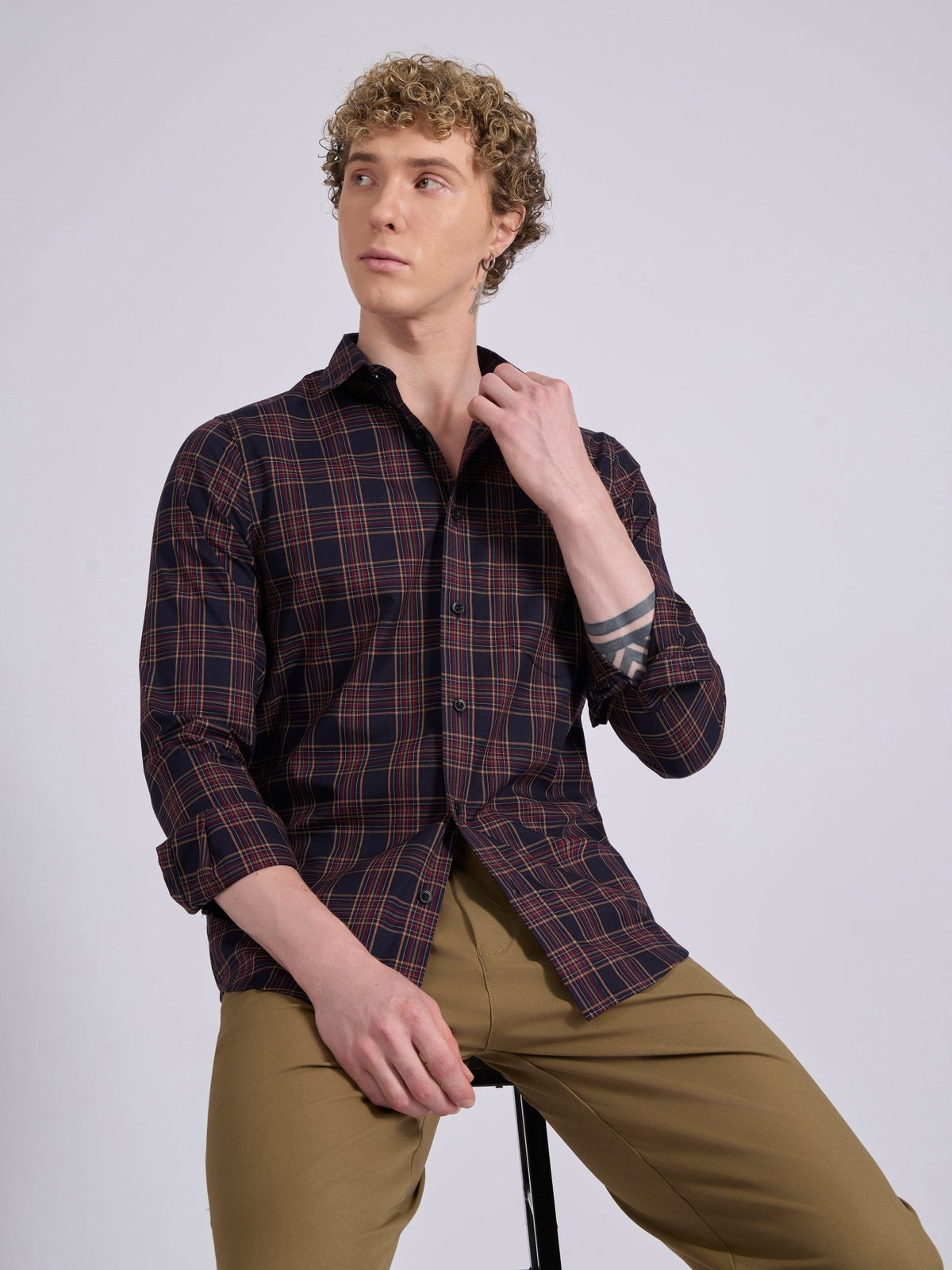 Quint - Check Shirt - Red - Espanshe