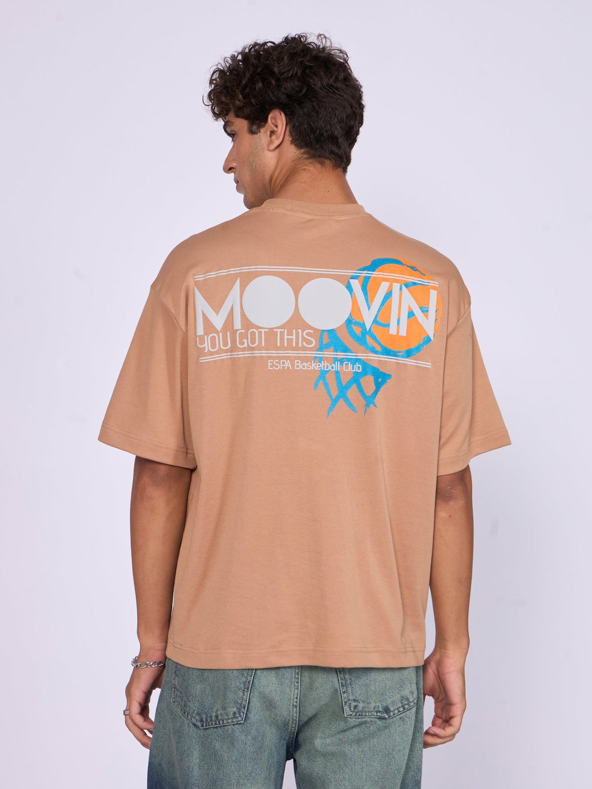 Moovin - ESPA Basketball Club Graphic T-Shirt - Brown - Espanshe