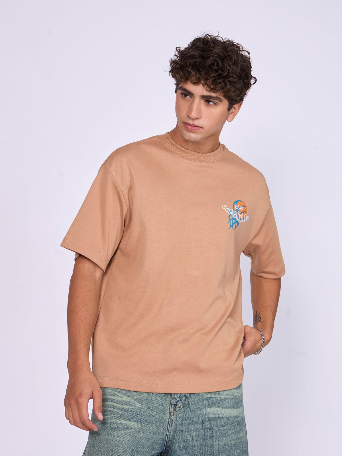 Moovin - ESPA Basketball Club Graphic T-Shirt - Brown - Espanshe