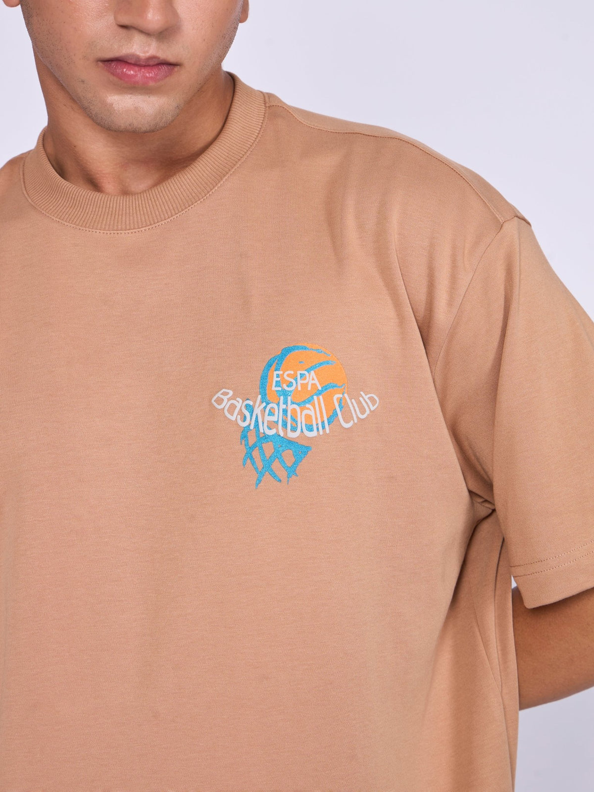 Moovin - ESPA Basketball Club Graphic T-Shirt - Brown - Espanshe