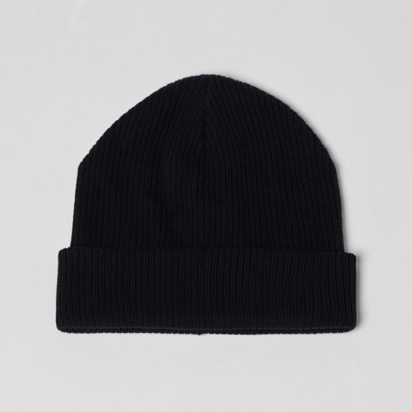 Rustic - Knitted Beanie - Black