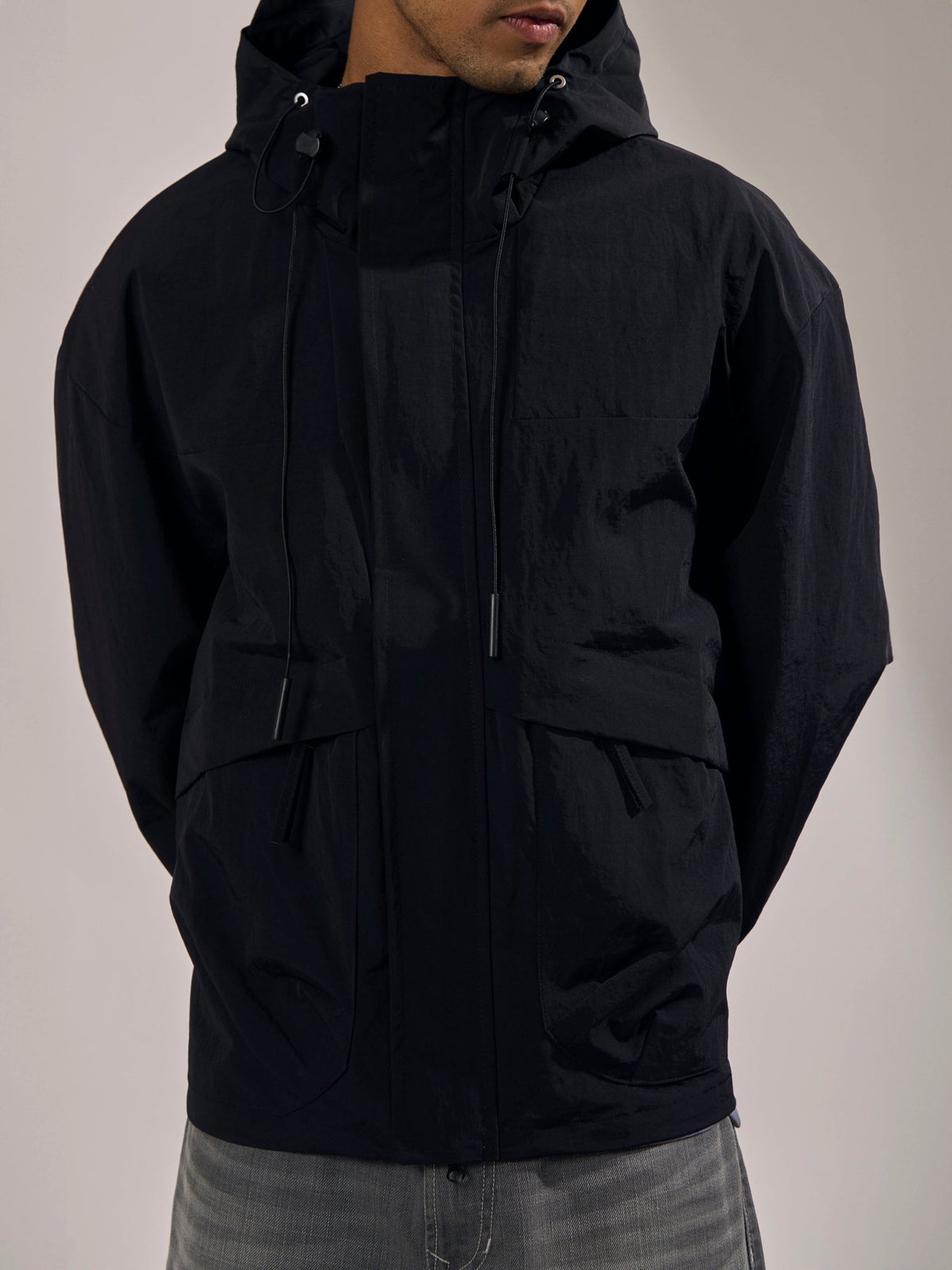 Quiterie - Hooded Jacket - Black - Espanshe