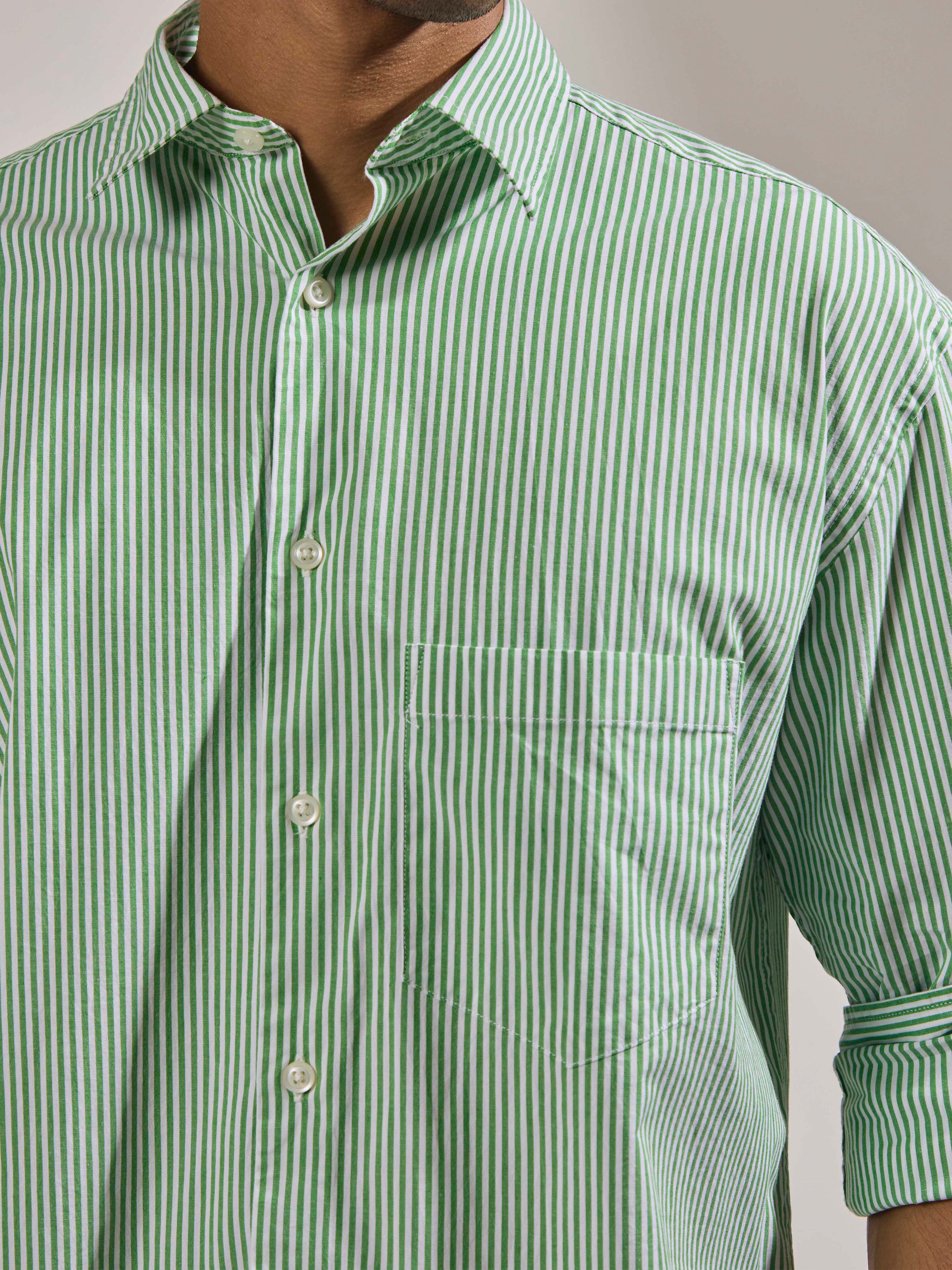 oversized stripped shirt with full sleeve and chest pocket made from 100% cotton.
pure cotton shirts for men
oversized shirts for men