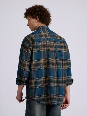 Men's Drop Shoulder Checks Shirt
