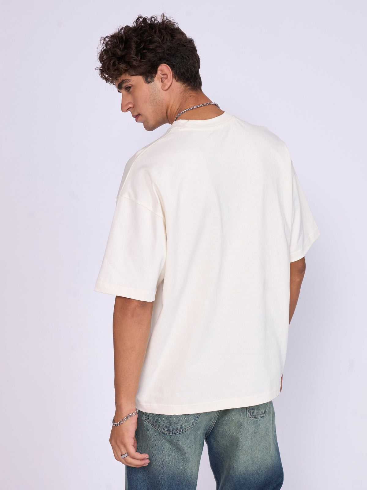 Stirling - Loose Fit T-Shirt - White - Espanshe
