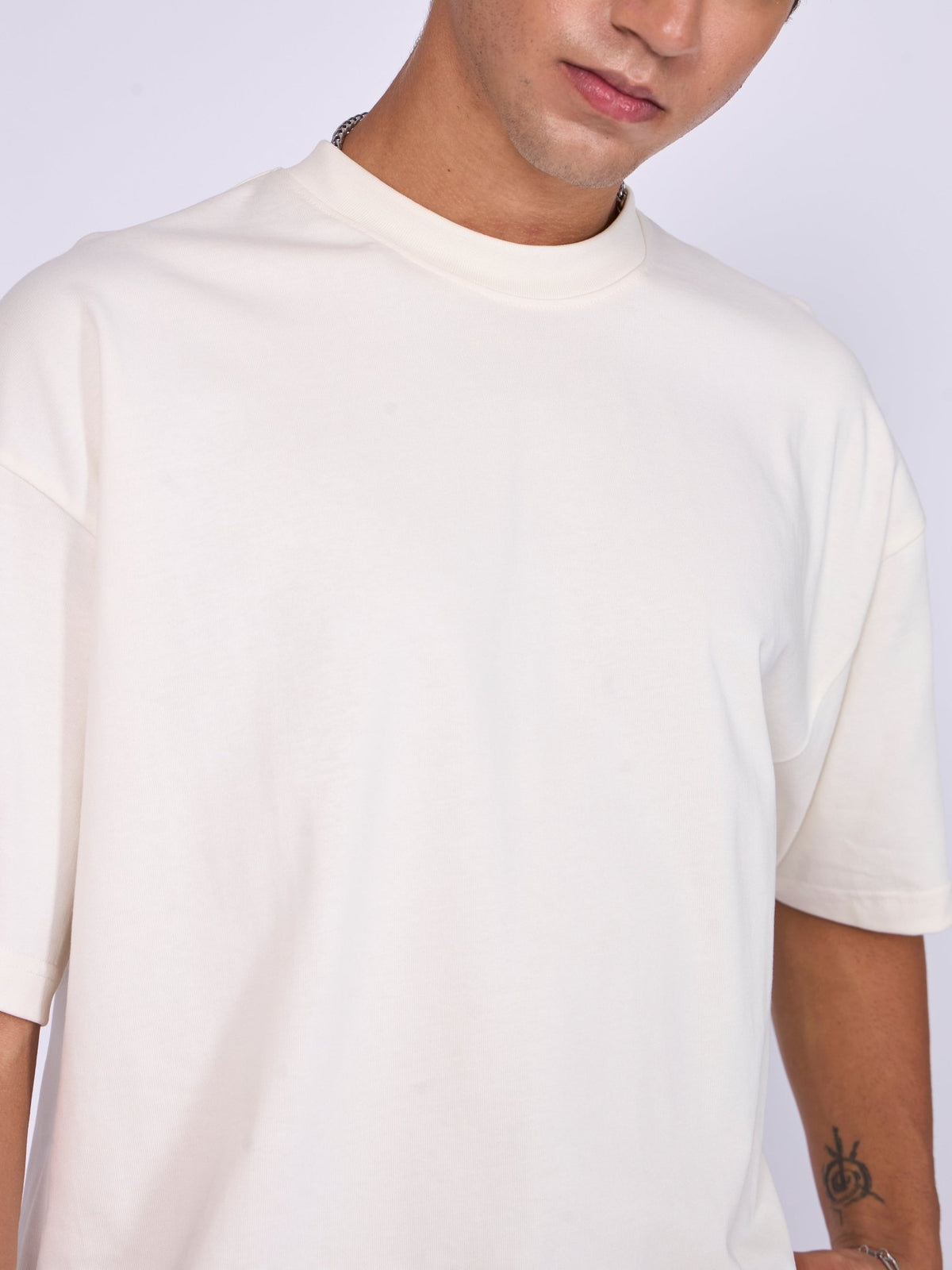 Stirling - Loose Fit T-Shirt - White - Espanshe