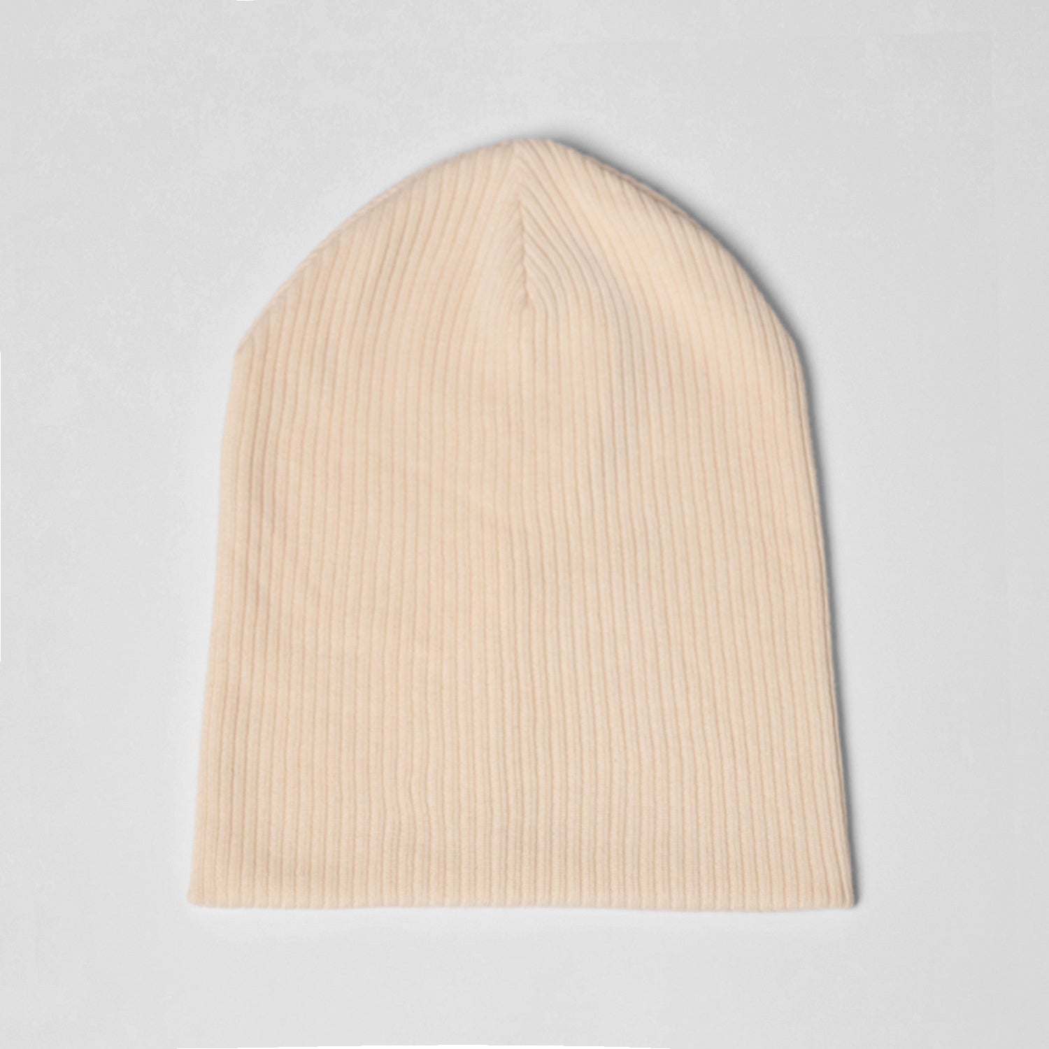 Men's Knitted Beanie in cream