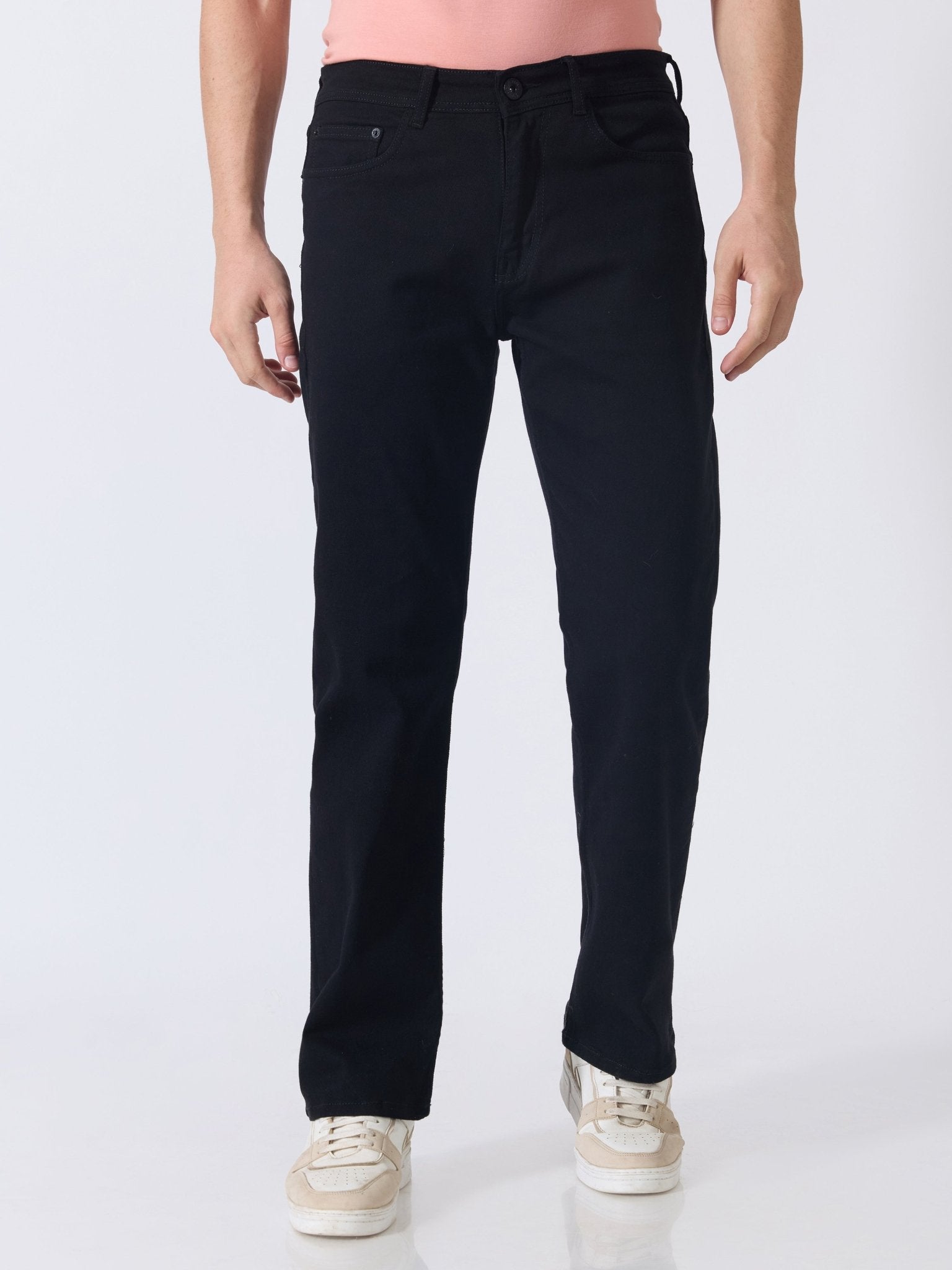 Acane - Straight Fit Jeans - Black - Espanshe