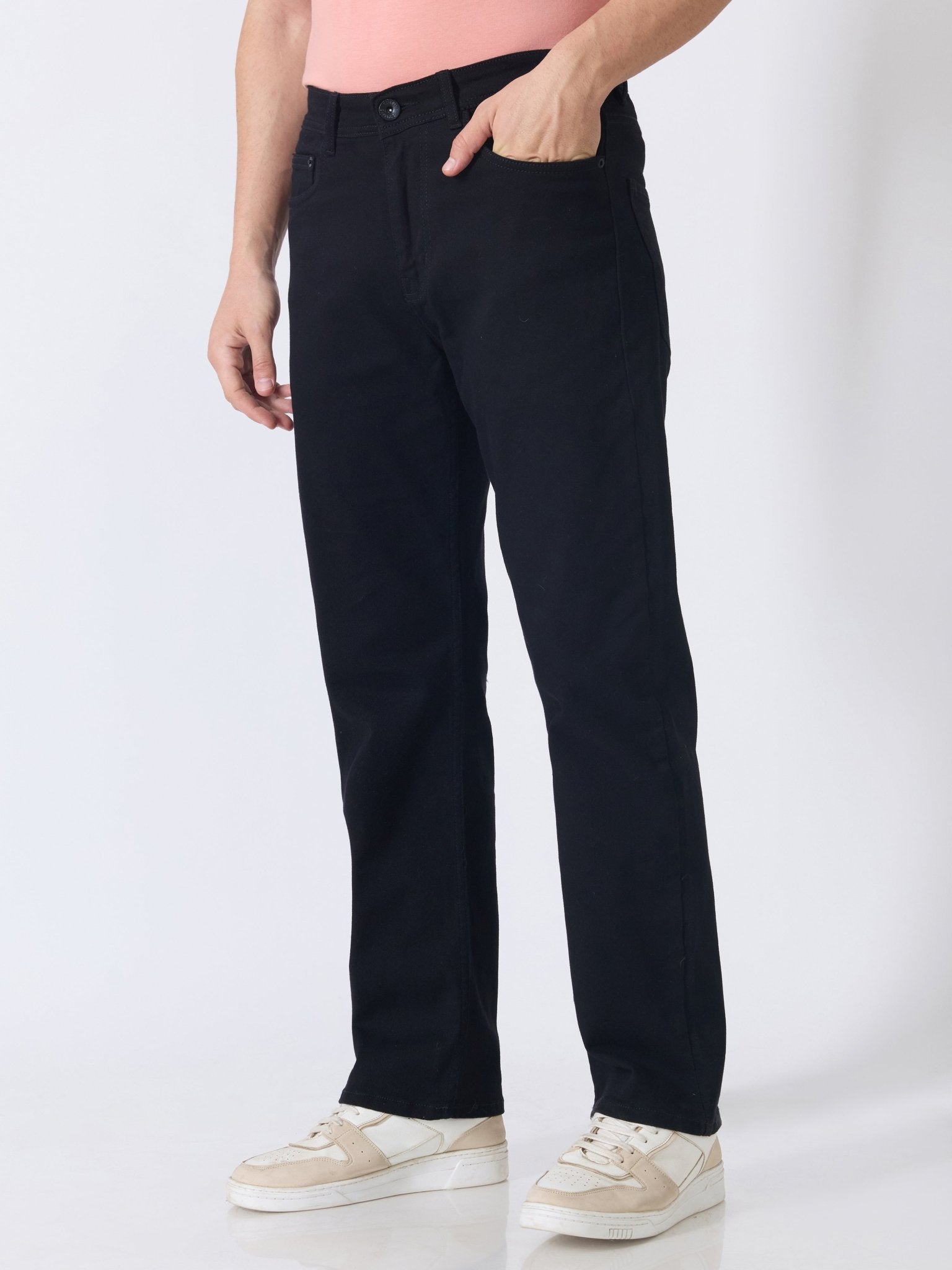 Acane - Straight Fit Jeans - Black - Espanshe