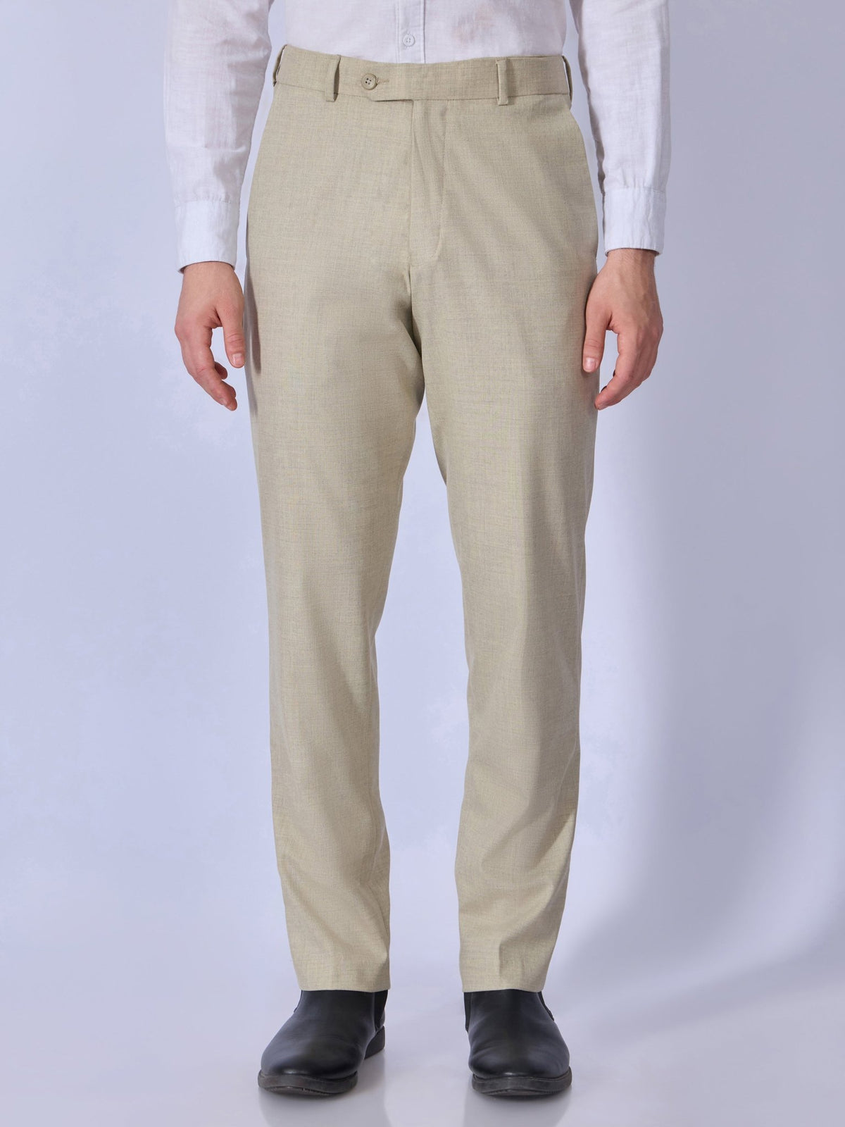 Aqua - Classic Fit Formal Pant - Dark Beige - Espanshe