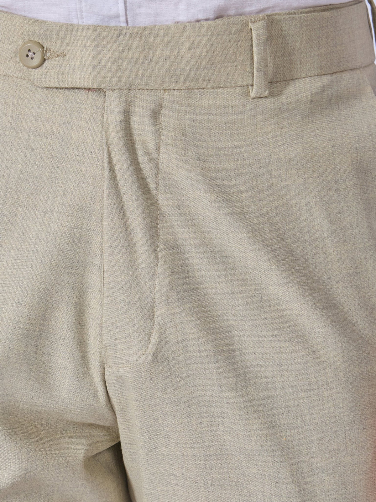 Aqua - Classic Fit Formal Pant - Dark Beige - Espanshe