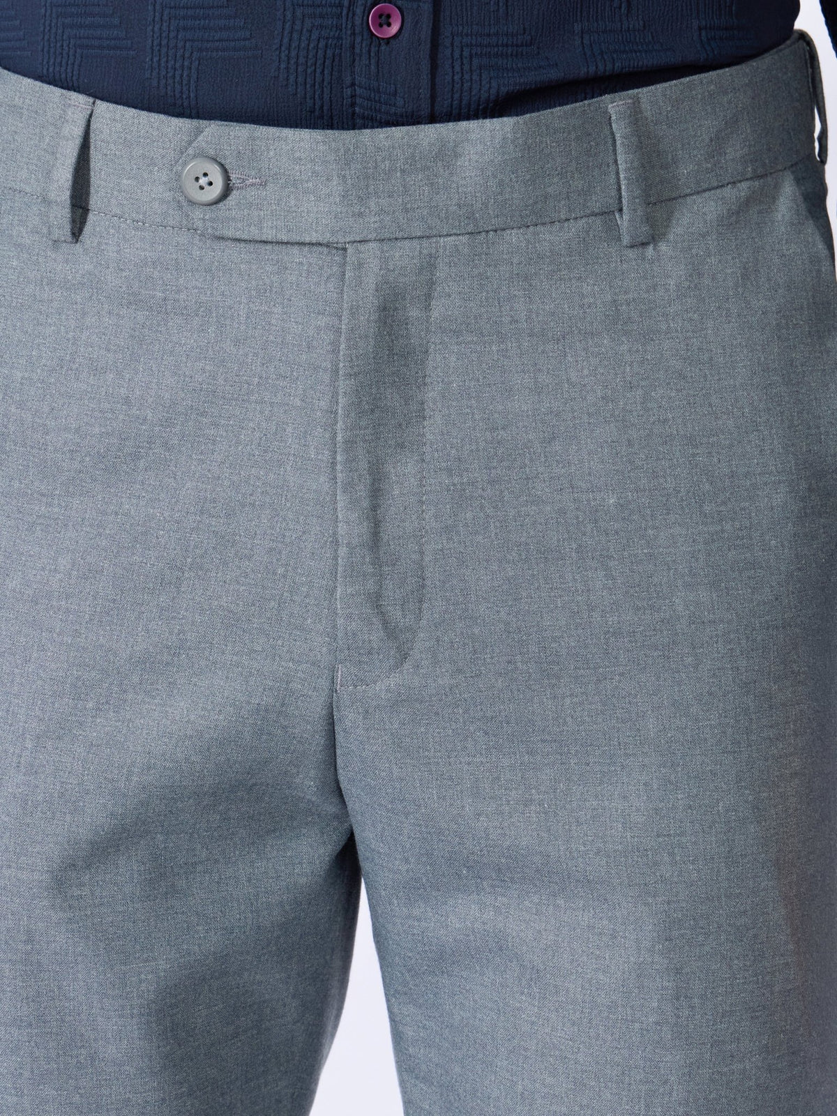 Aqua - Classic Fit Formal Pant - Steel Blue - Espanshe