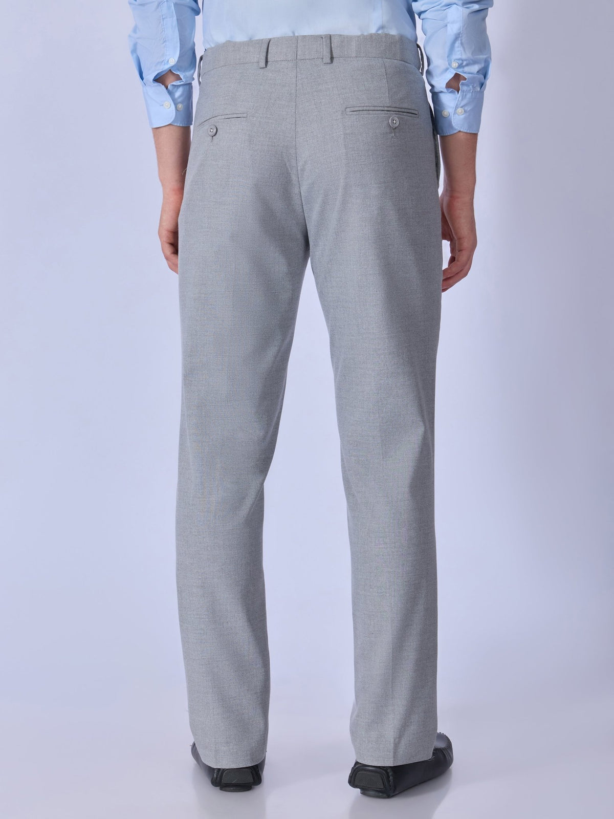 Aqua - Classic Fit Formal Pant - Light Grey - Espanshe