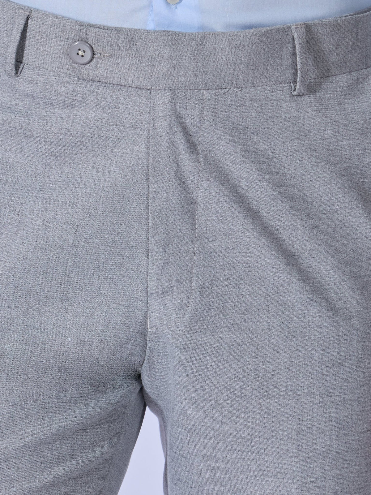 Aqua - Classic Fit Formal Pant - Light Grey - Espanshe