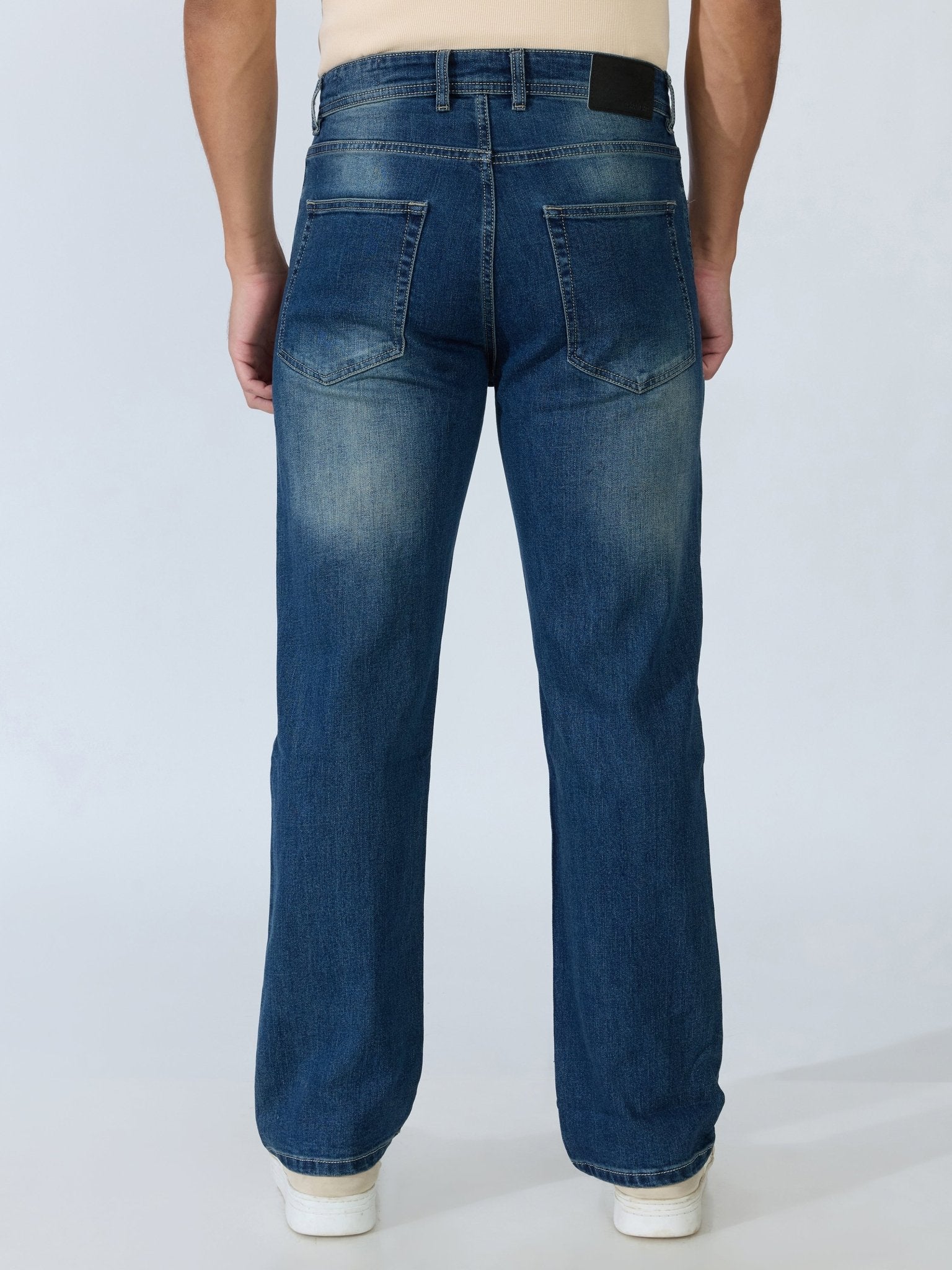 Brim - Straight Fit Jeans - Blue Shade - Espanshe