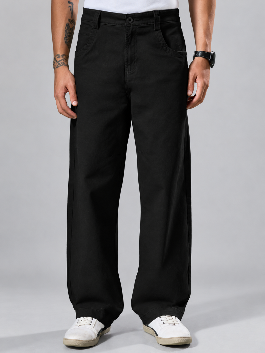Vardon - Super Baggy Cargo Pant - Black