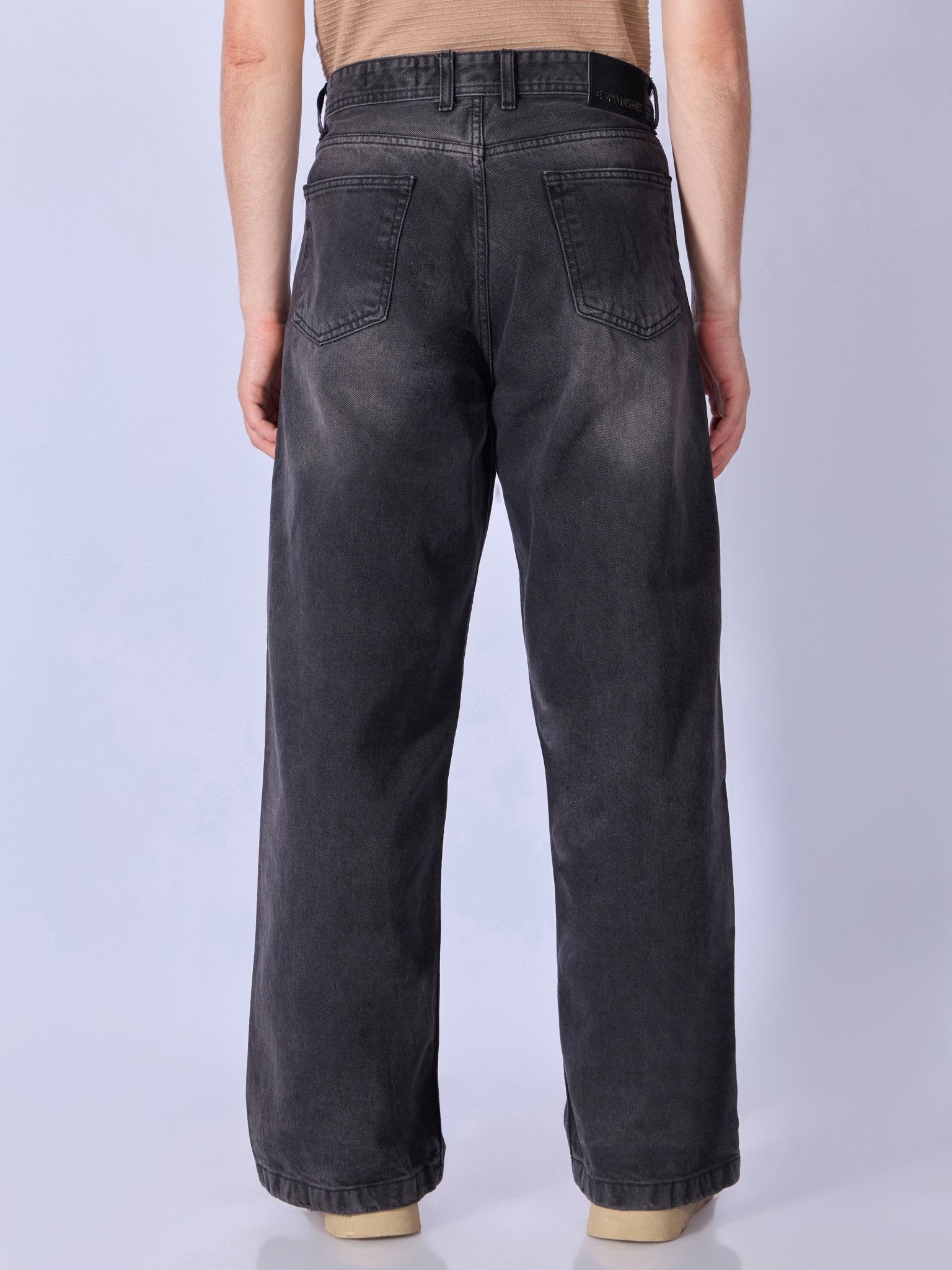 Clay - Wide Fit Jeans - Black Shade - Espanshe