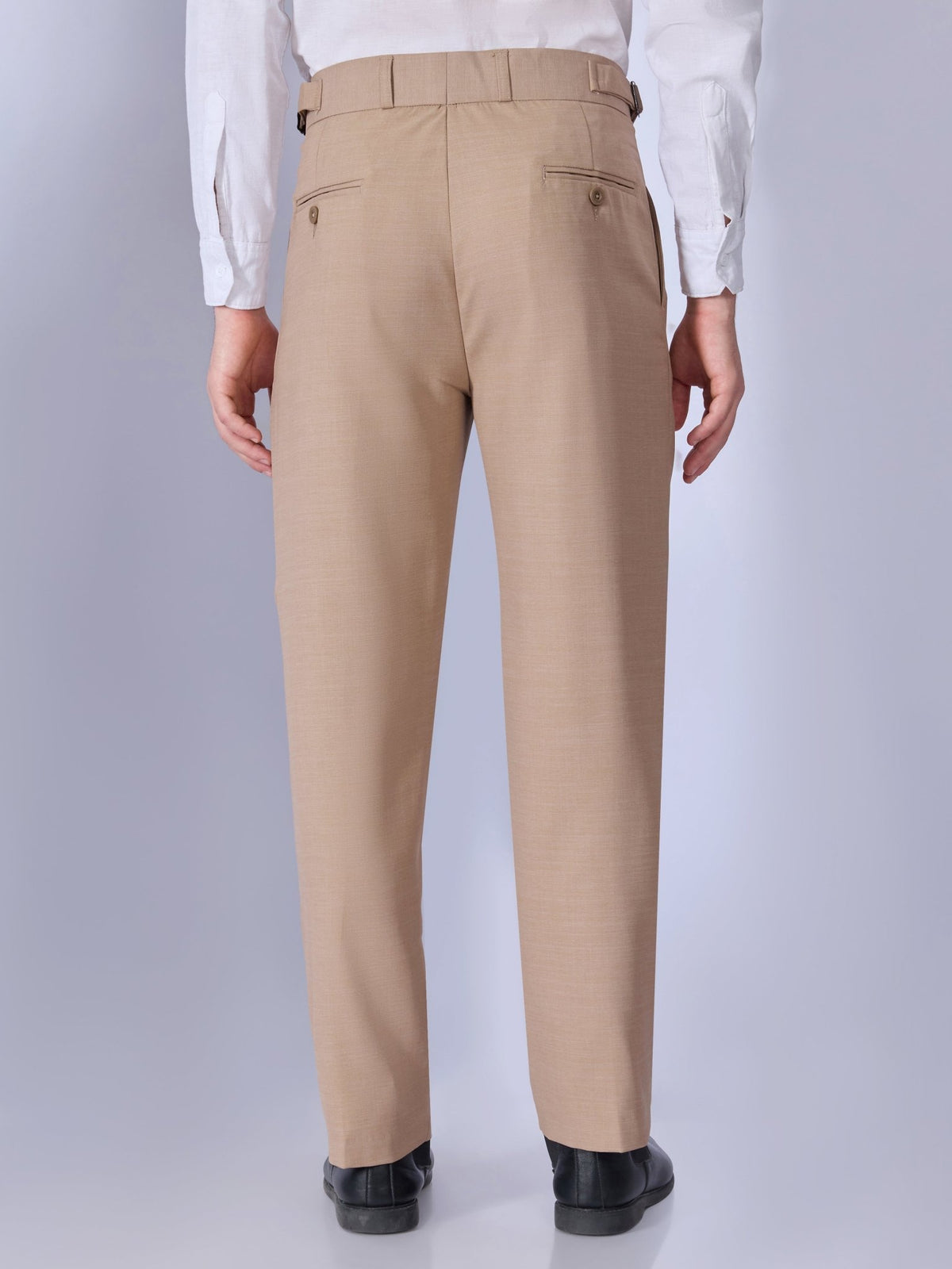 Dora - Straight Fit Gurkha Pant - Tan - Espanshe