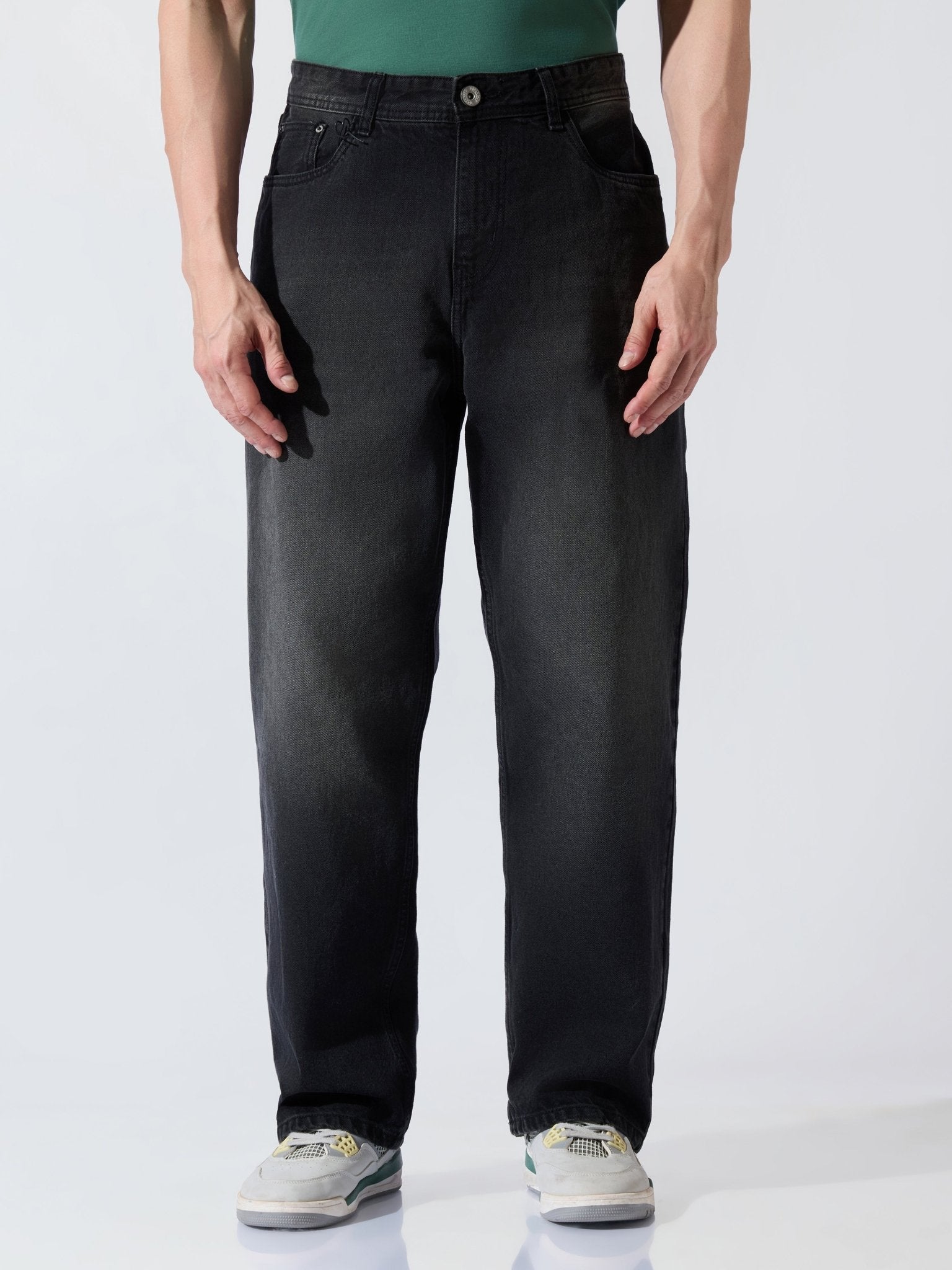 Doro - Relaxed Fit Jeans - Black Shade - Espanshe