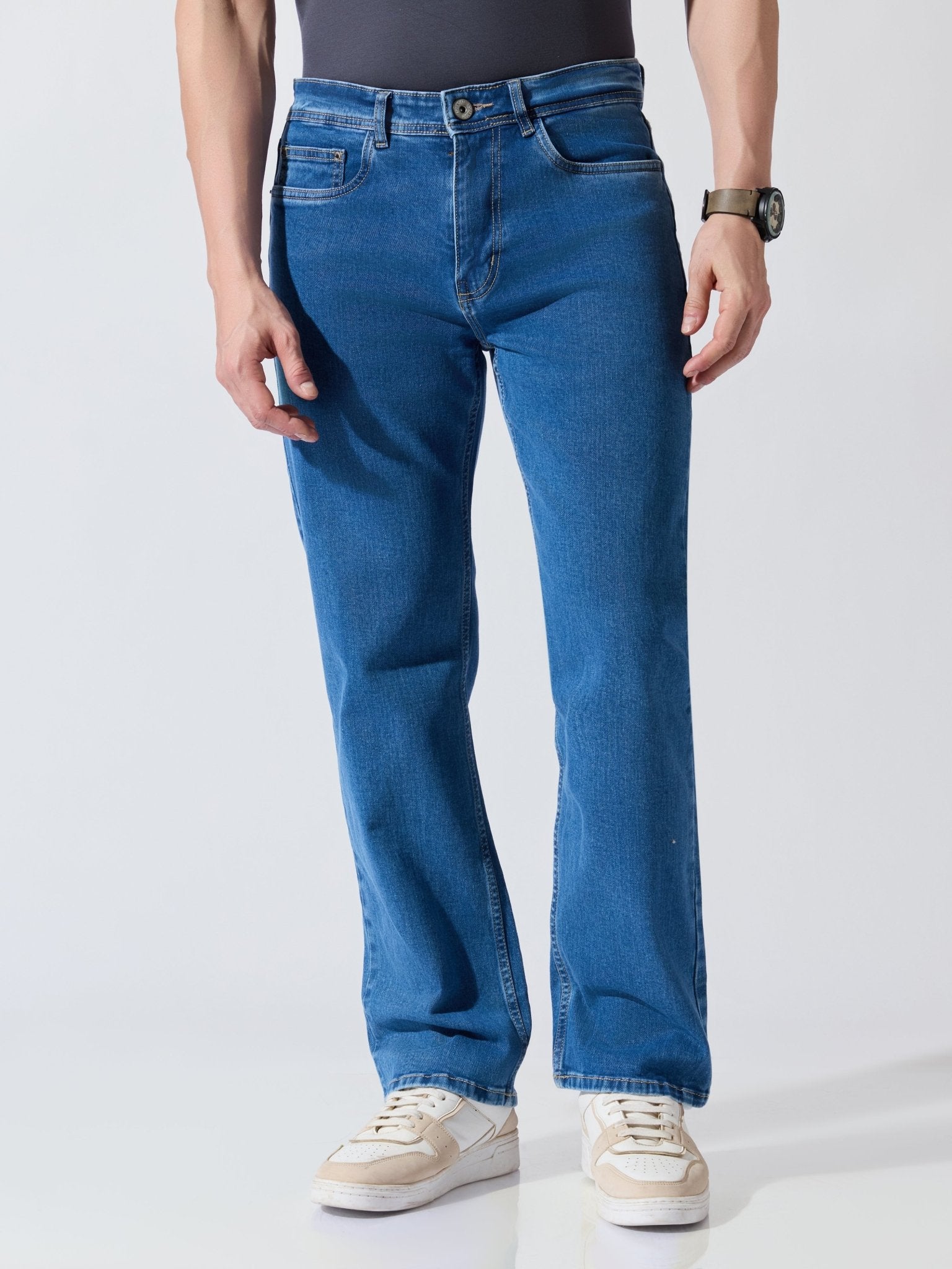 Toy - Straight Fit Jeans - Blue - Espanshe
