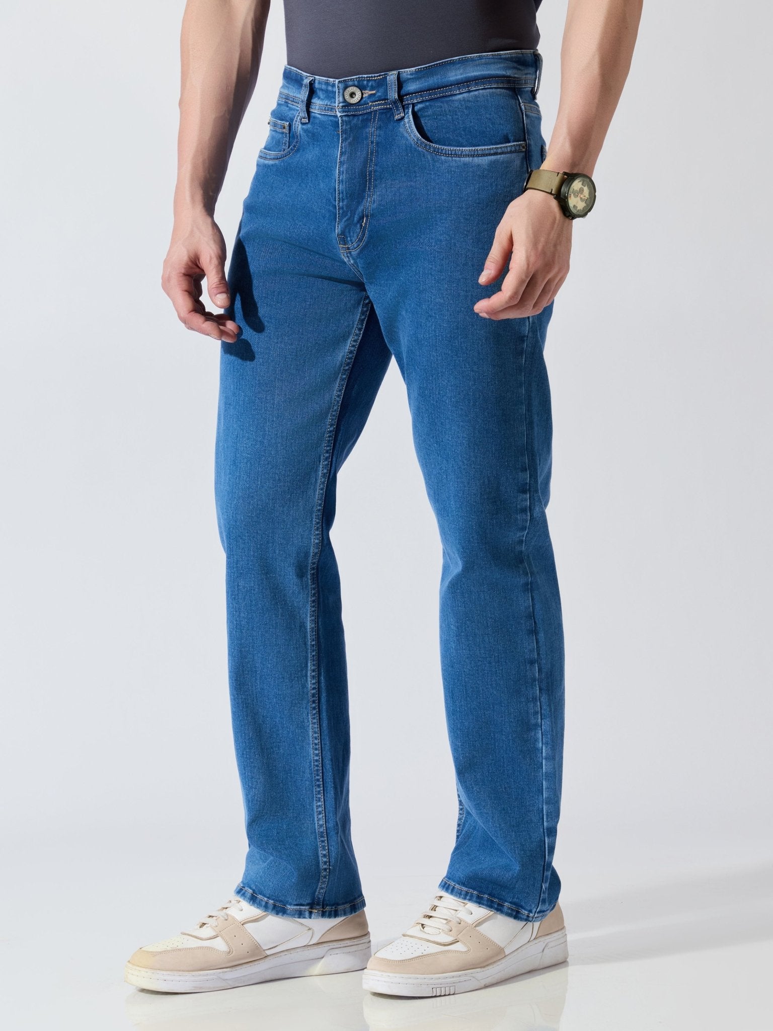 Toy - Straight Fit Jeans - Blue - Espanshe