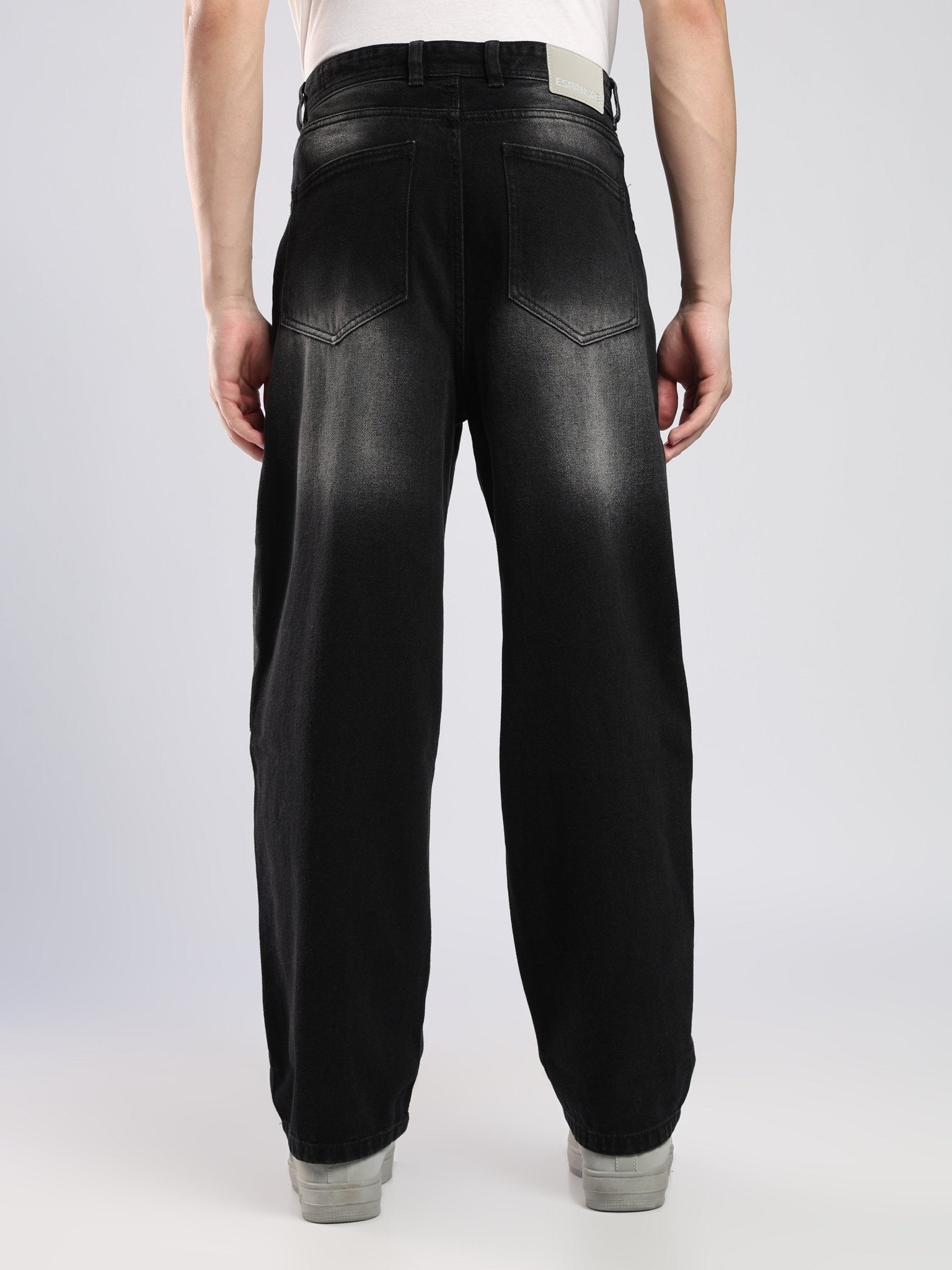 Vanta - Relaxed Fit Jeans - Black Shade - Espanshe